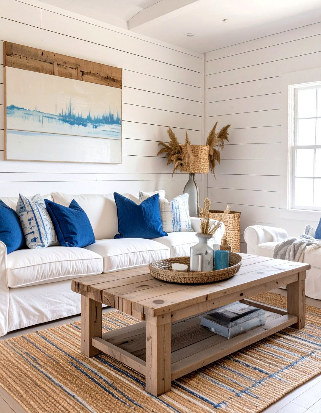 Shiplap Walls and Farmhouse Charm - 30 beach house decor ideas