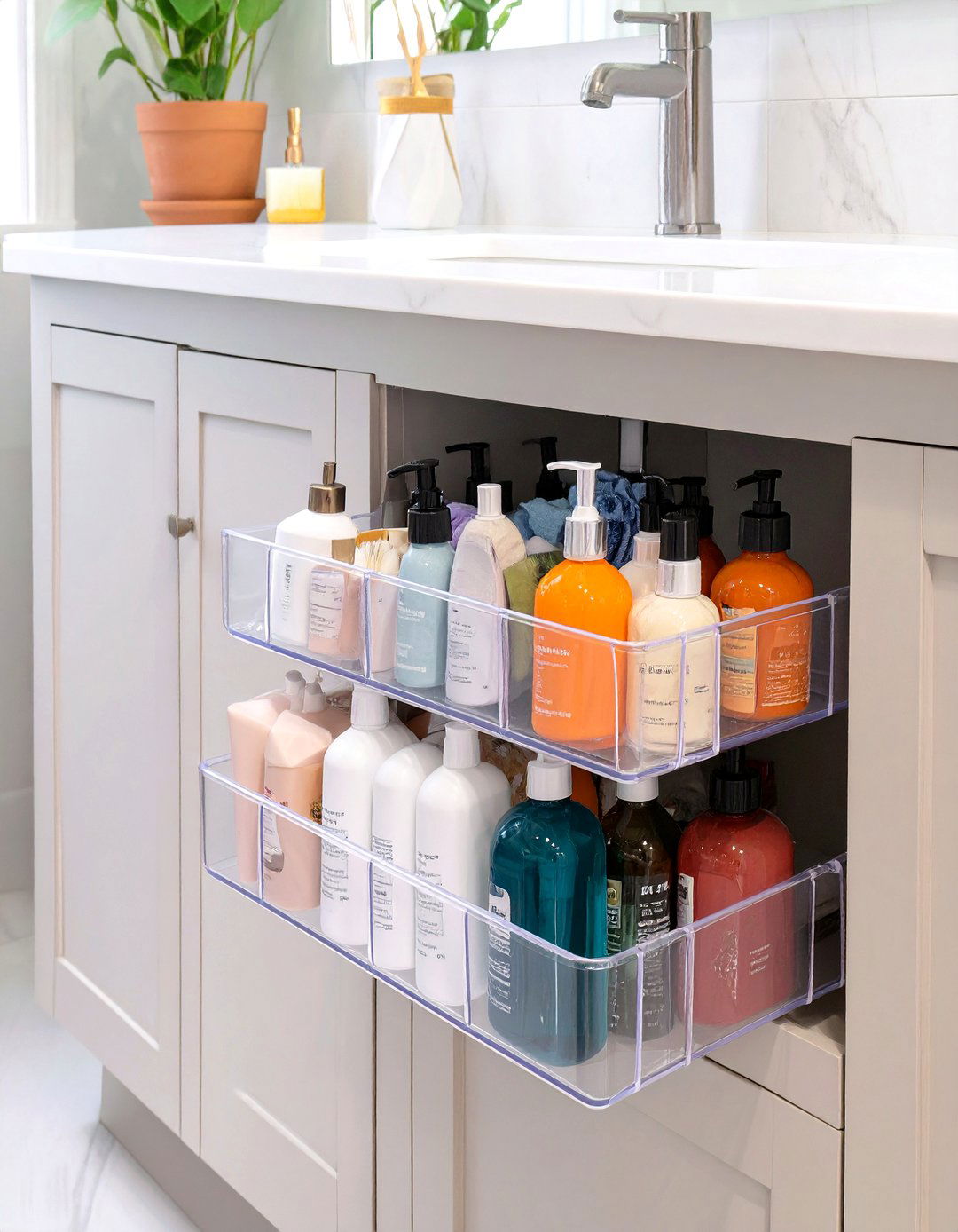 Shoe Organizer Under Bathroom Sink Storage - 30 under bathroom sink storage ideas