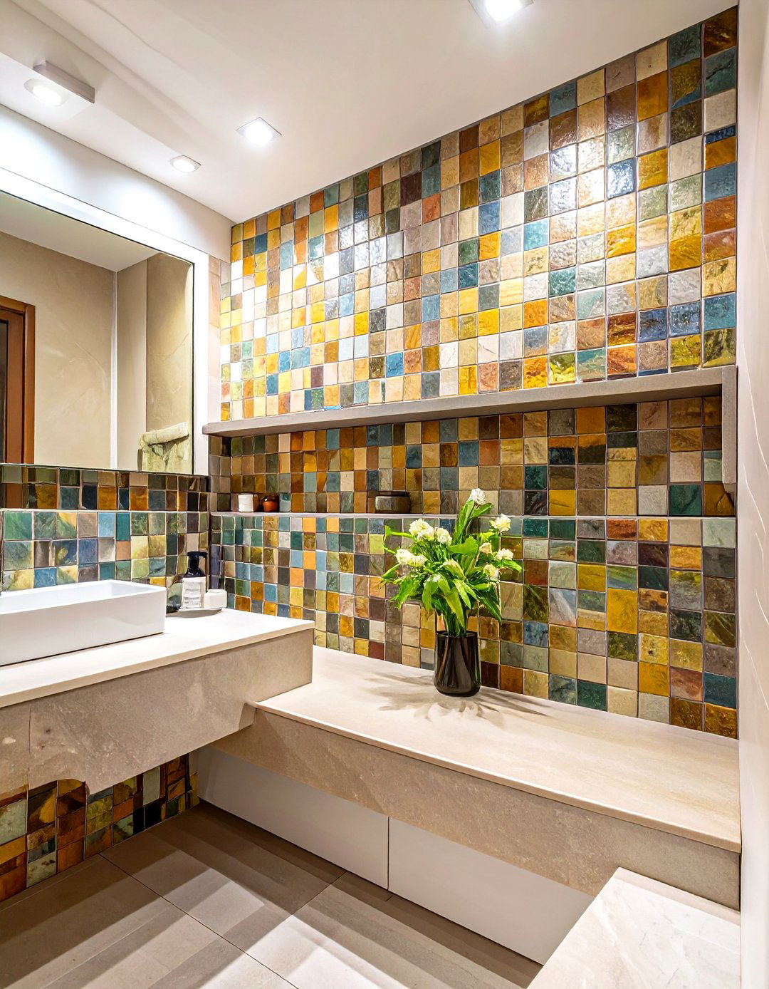 Shower Ledge Shelf - 30 shower shelf ideas