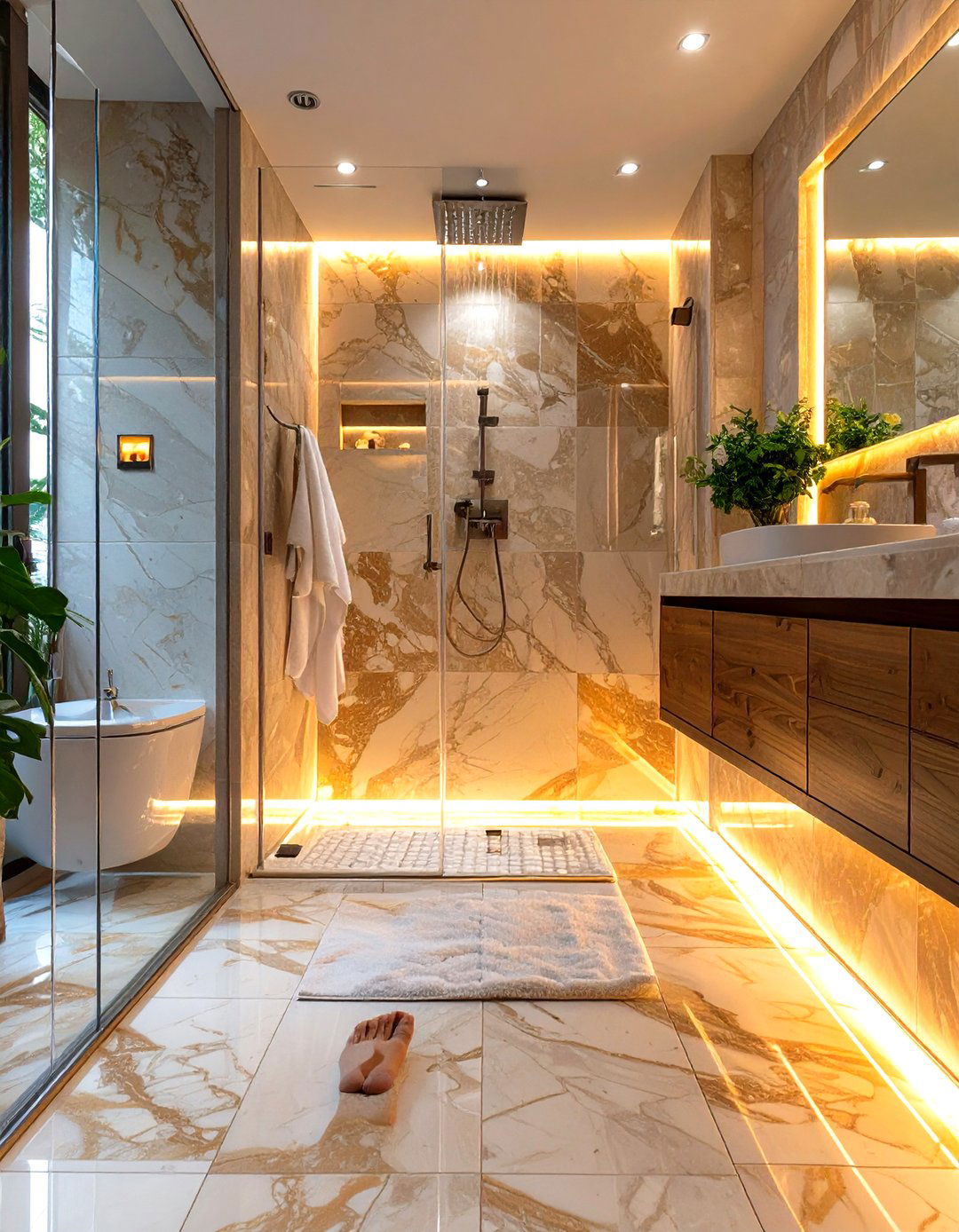 Shower Room with Heated Floors - 30 shower room ideas