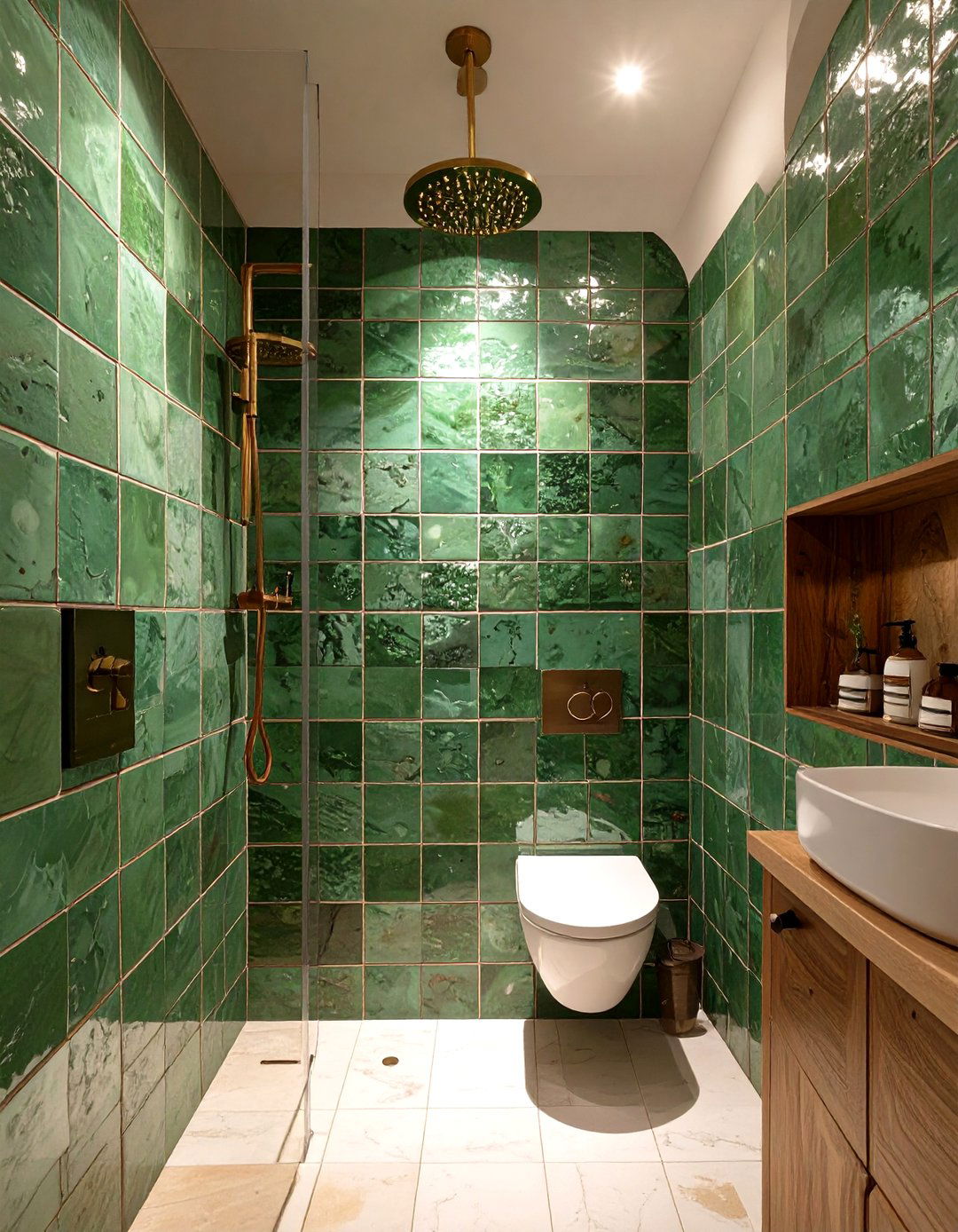 Shower Room with Zellige Tiles - 30 shower room ideas