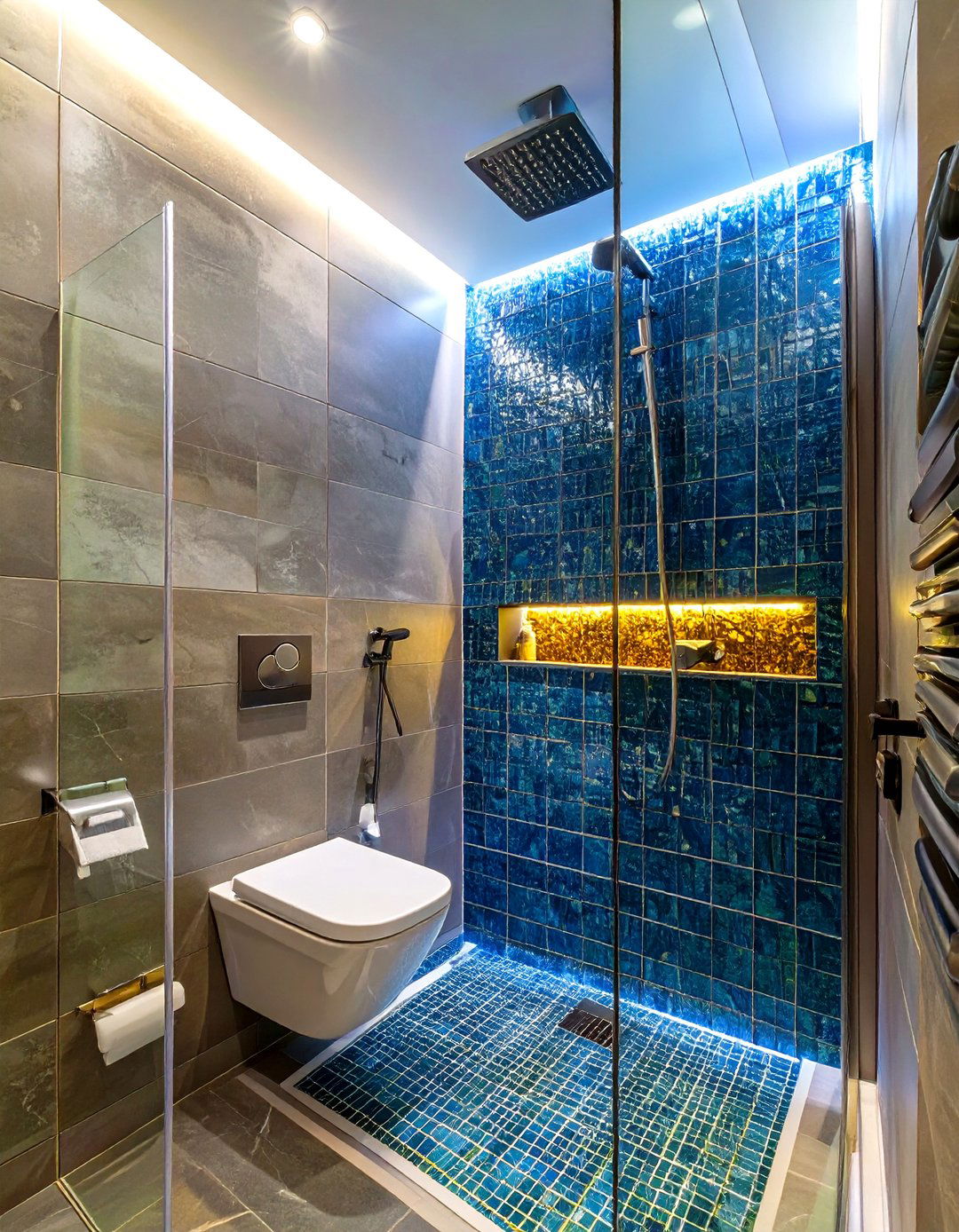 Shower Stall with a Built In Niche - 30 shower stall ideas
