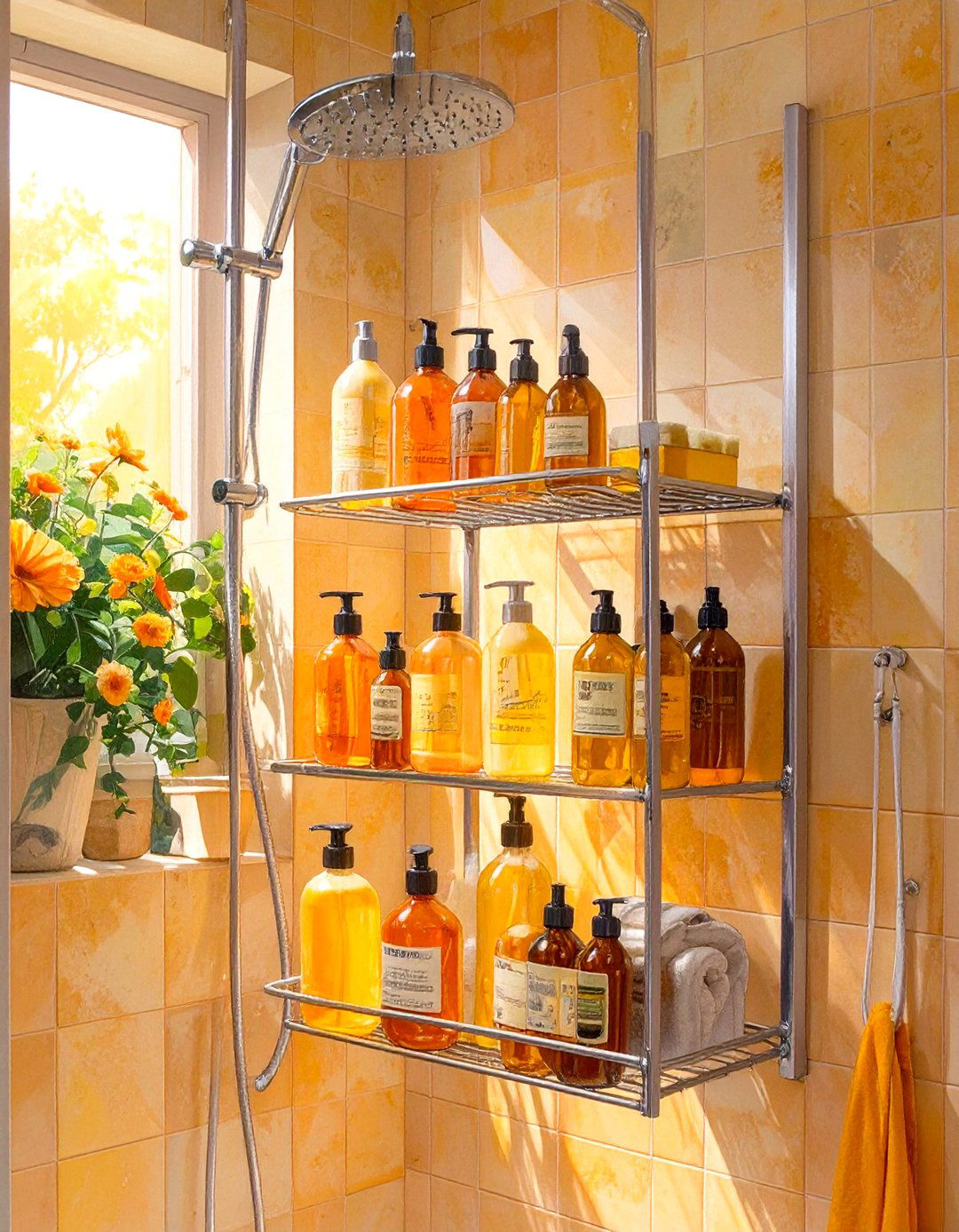 Shower and Bathtub Caddy Systems - 30 bathroom organization ideas
