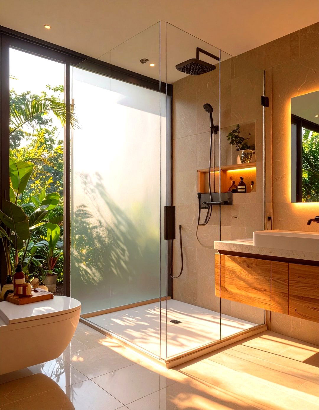 Shower with a Window for Natural Light - 30 shower designs