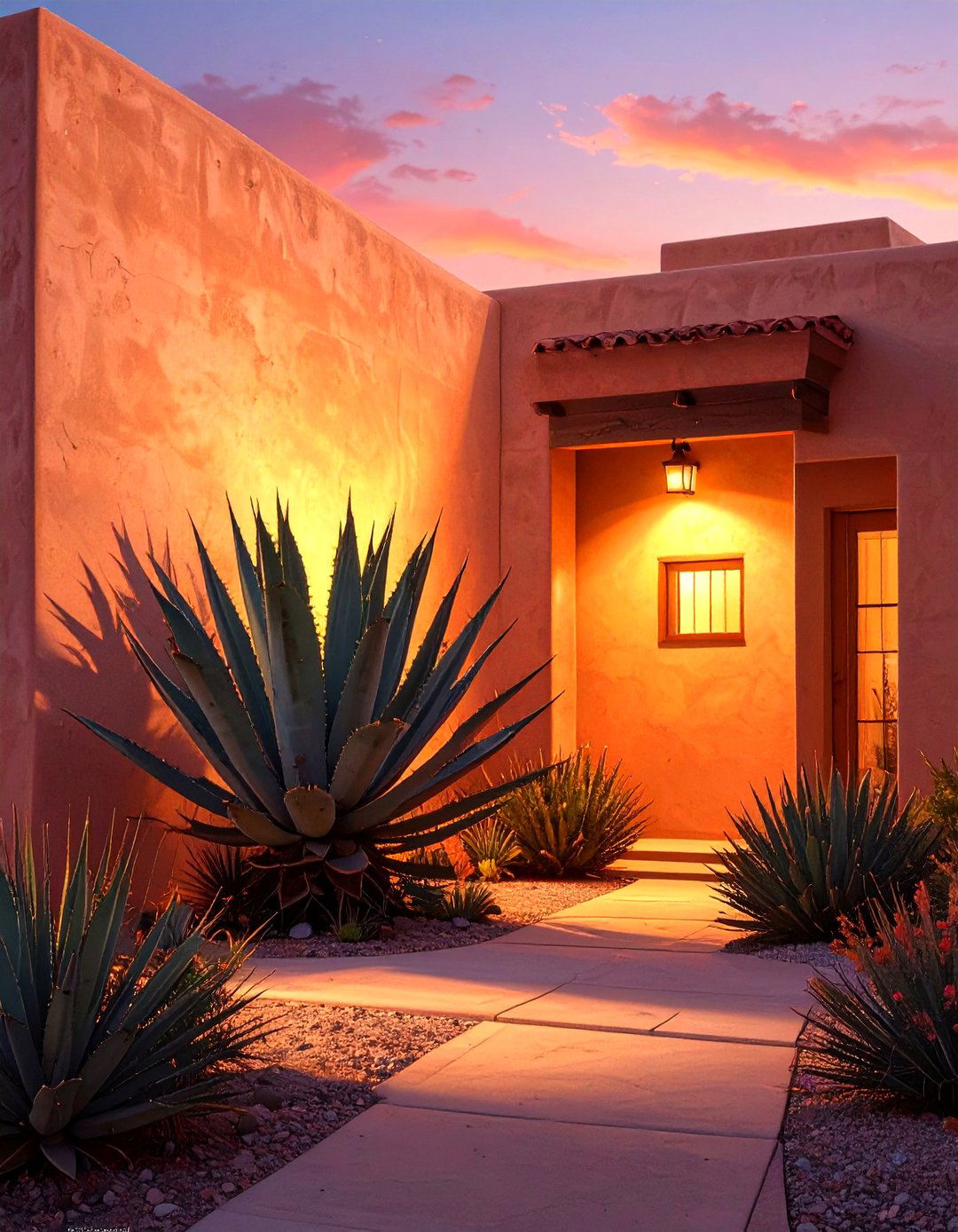 Silhouetting with Backlights - 30 outdoor lighting ideas for front of house