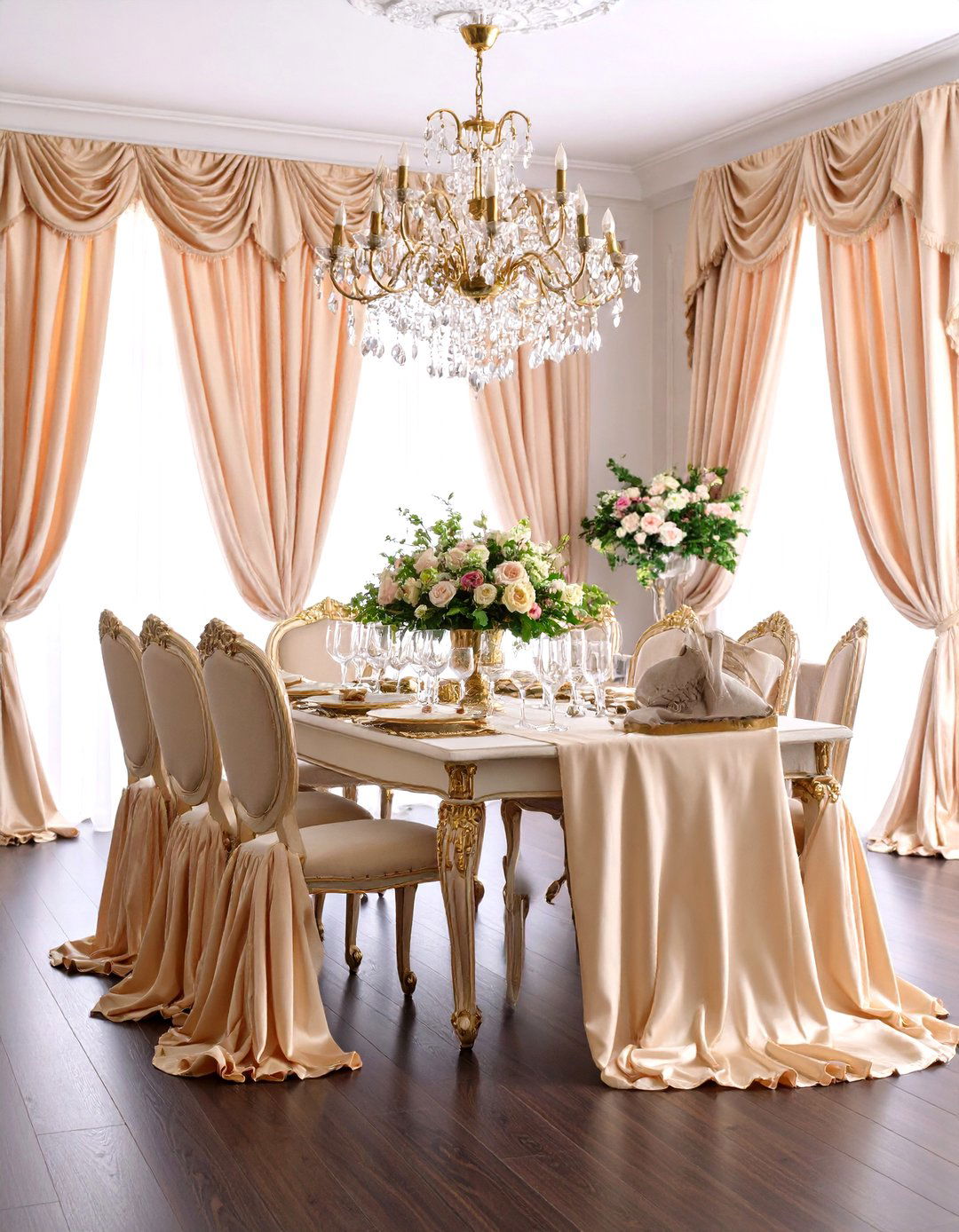 Silk Dining Room Curtains - 30 dining room curtains ideas