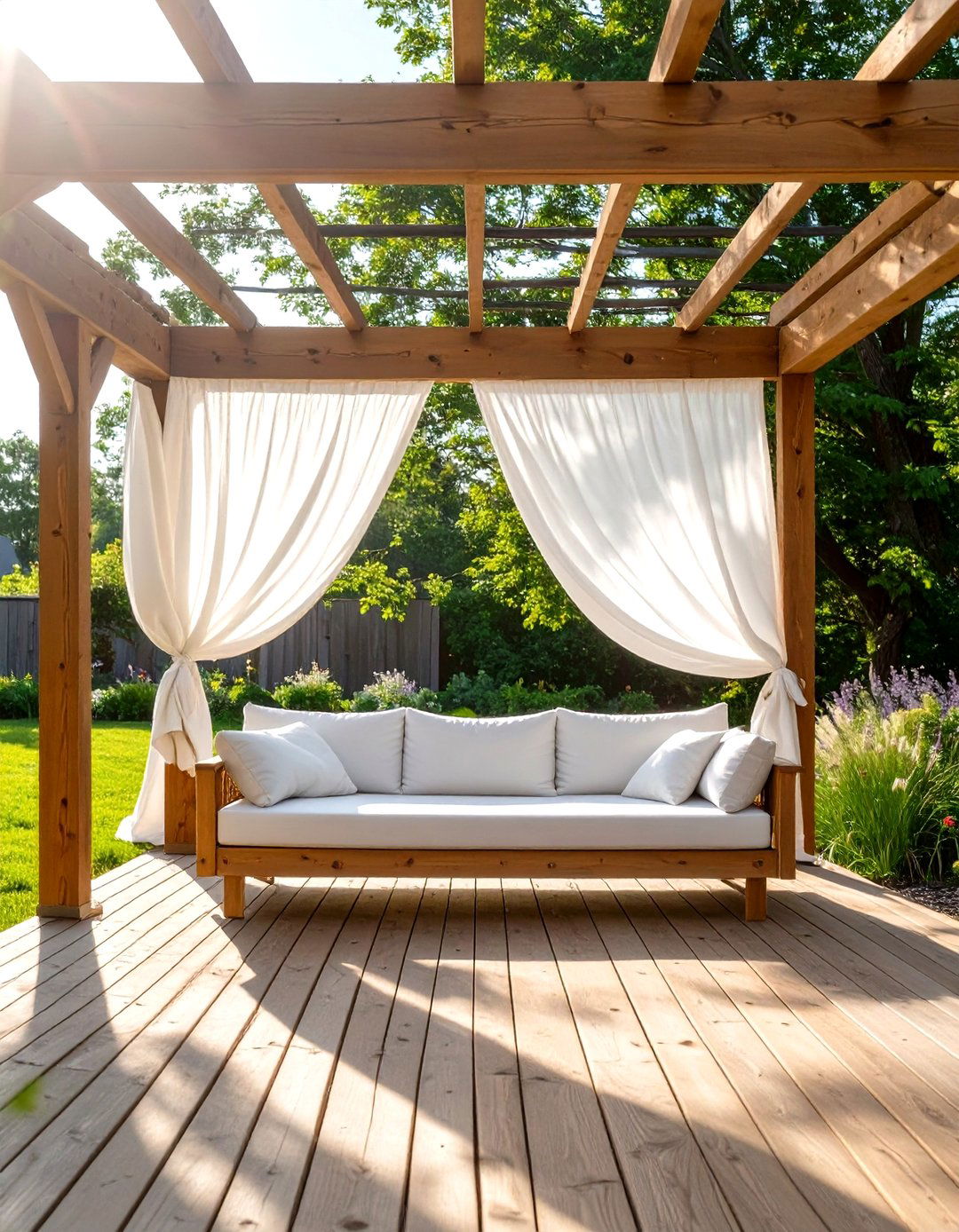 Simple Deck with Pergola - 30 simple deck ideas