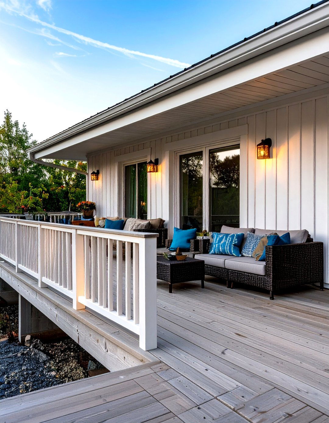 Simple Dowel Rod Railing - 30 inexpensive deck railing ideas