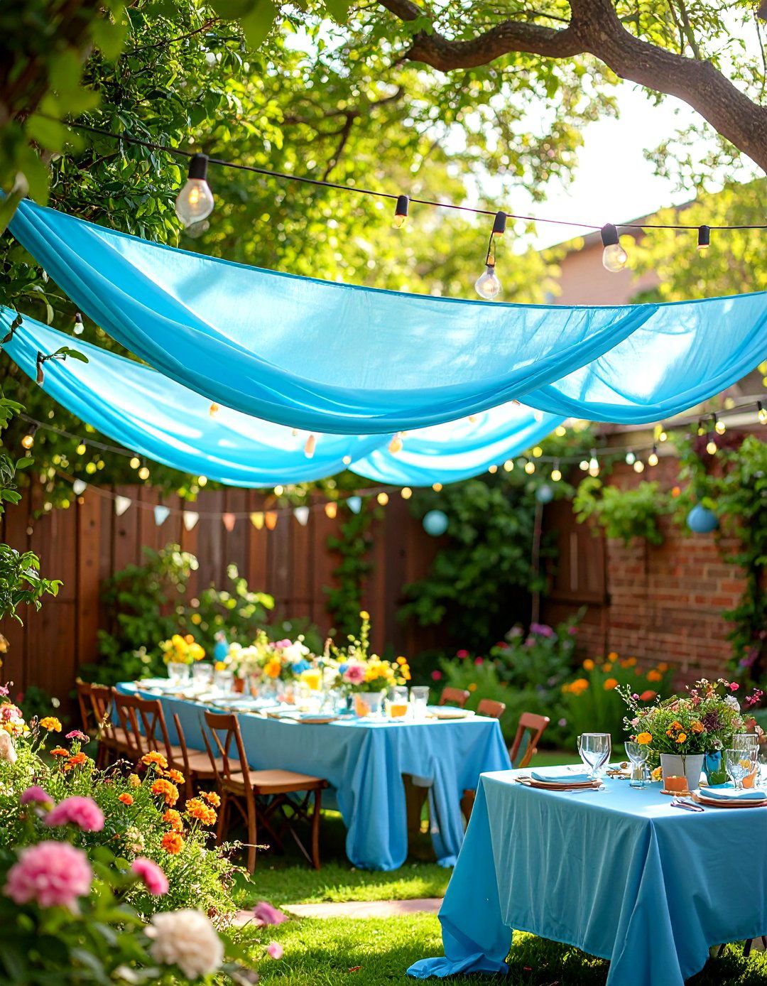 Simple Fabric Draping - 30 patio shade ideas