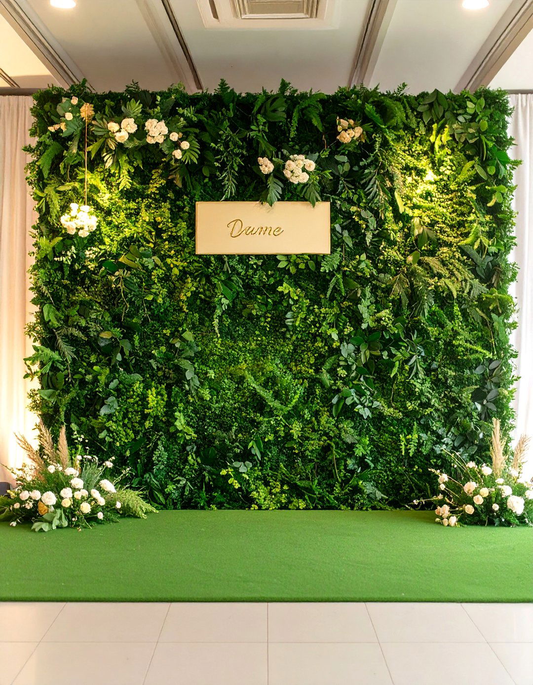 Simple Greenery Wall Backdrop - 30 baby shower backdrop ideas