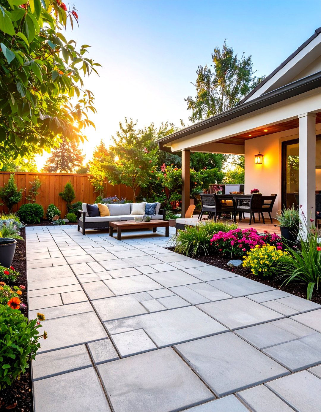 Simple Jack on Jack Paver Pattern - 30 paver patio ideas on a budget