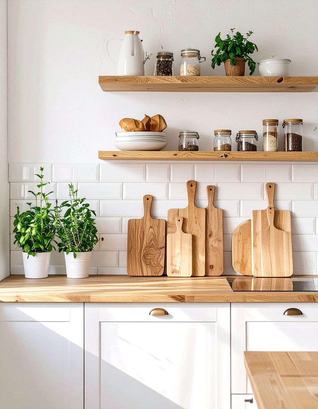 Simple Kitchen with Natural Wood Accents - 30 simple kitchen design ideas