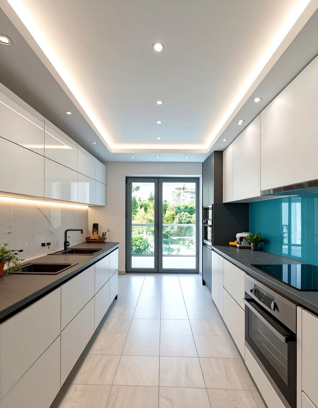 Simple Kitchen with Recessed Lighting - 30 simple kitchen design ideas