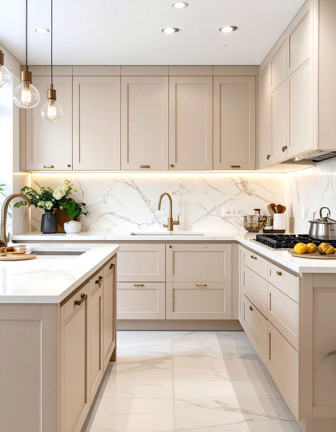 Simple Kitchen with a Neutral Color Palette - 30 simple kitchen design ideas