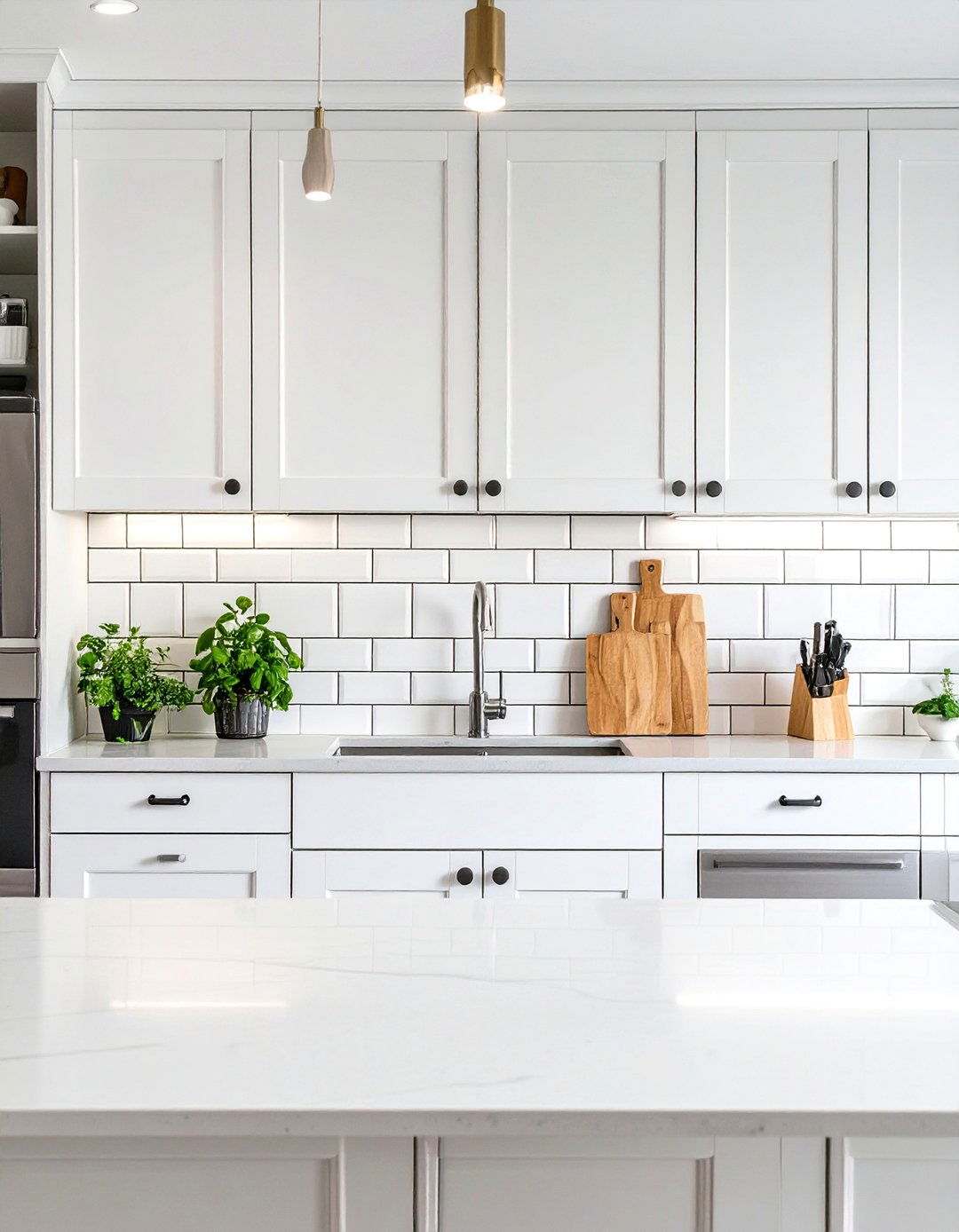 Simple Kitchen with a Subway Tile Backsplash - 30 simple kitchen design ideas