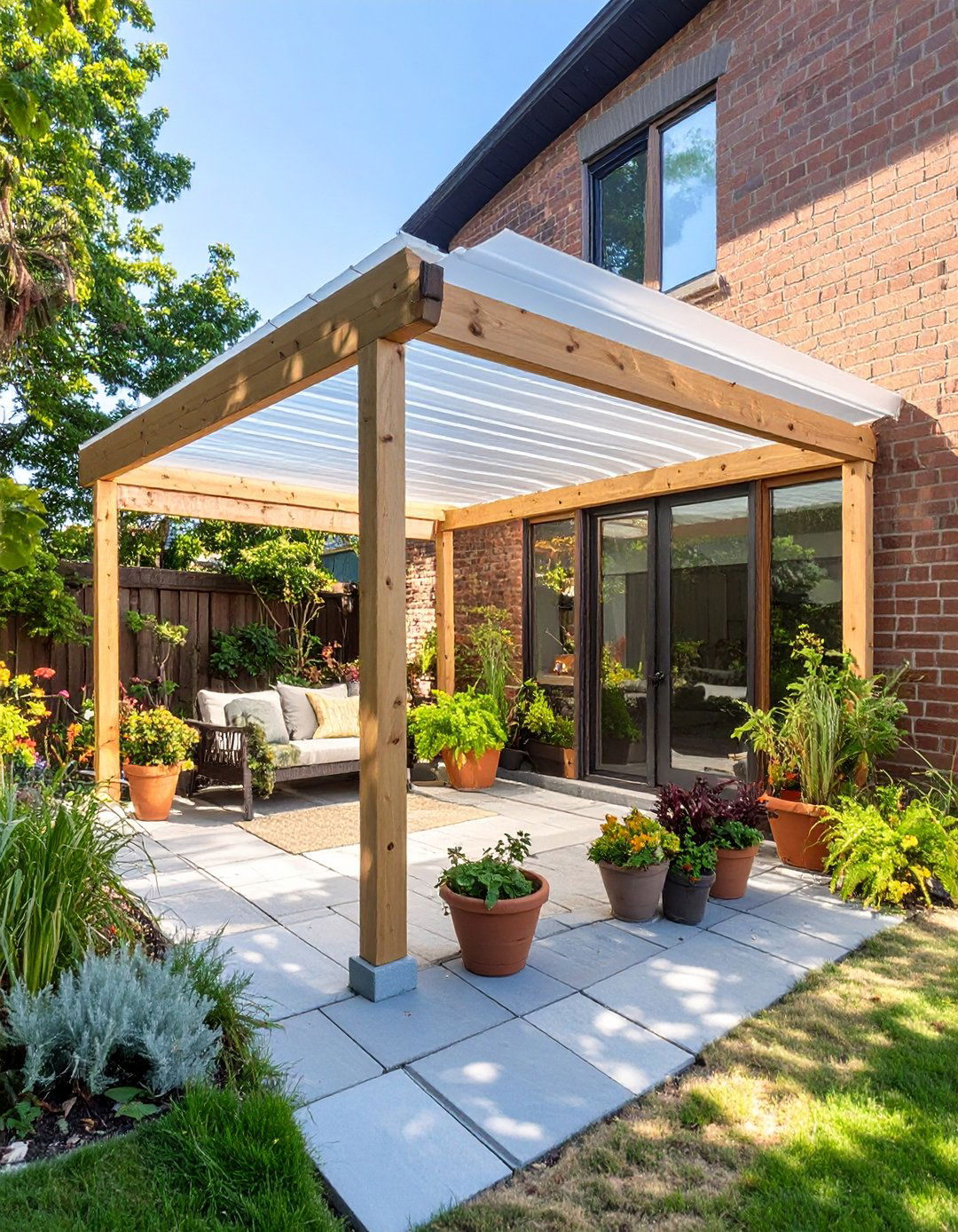 Simple Lean To Structure - 30 budget diy backyard shade ideas