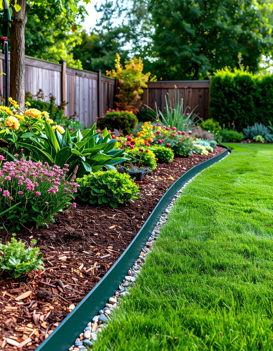 Simple Metal Garden Edging - 30 inexpensive garden edging ideas