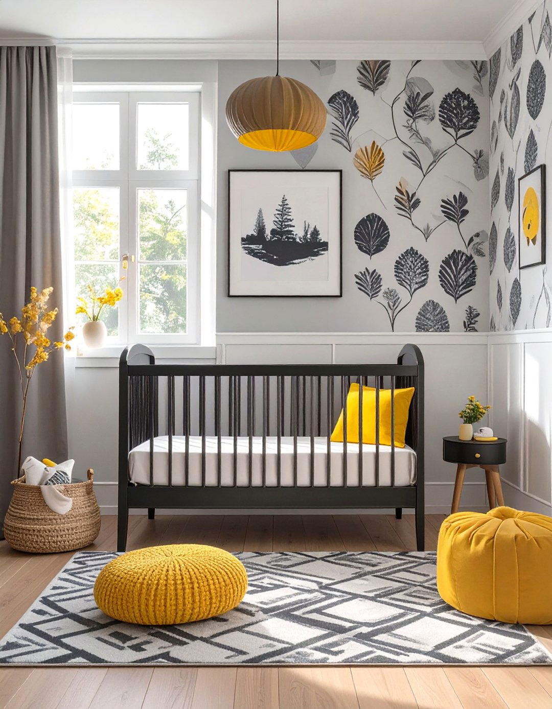 Simple Monochrome Bedroom - 30 baby girl bedroom ideas