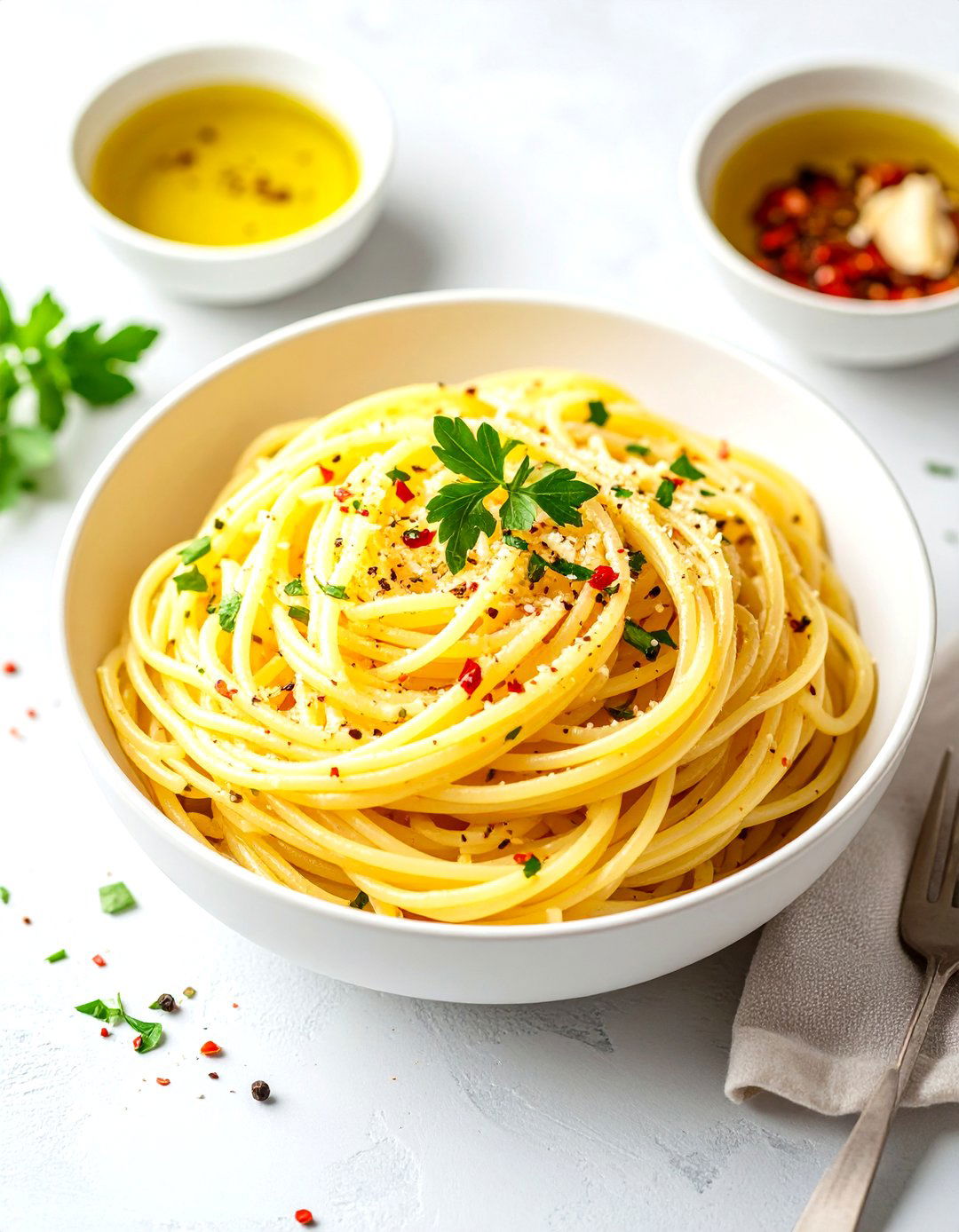 Simple Pantry Pasta Aglio e Olio - 30 pantry dinner ideas