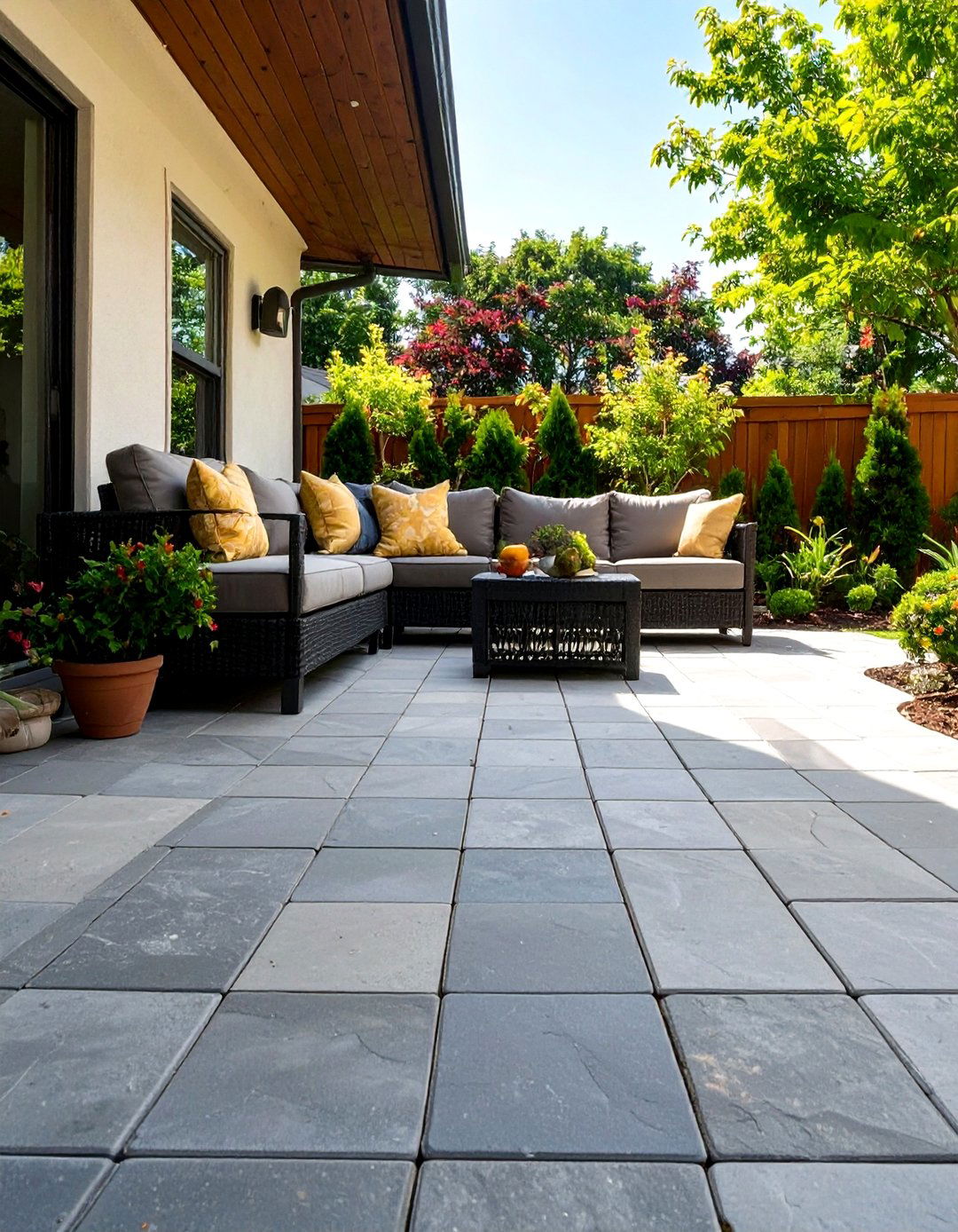 Simple Running Bond Paver Patio - 30 simple paver patio ideas