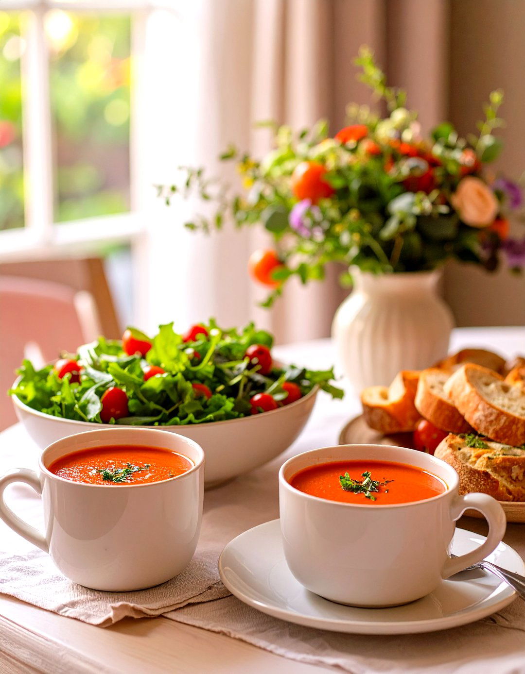 Simple Soup and Salad Luncheon - 30 baby shower menu ideas