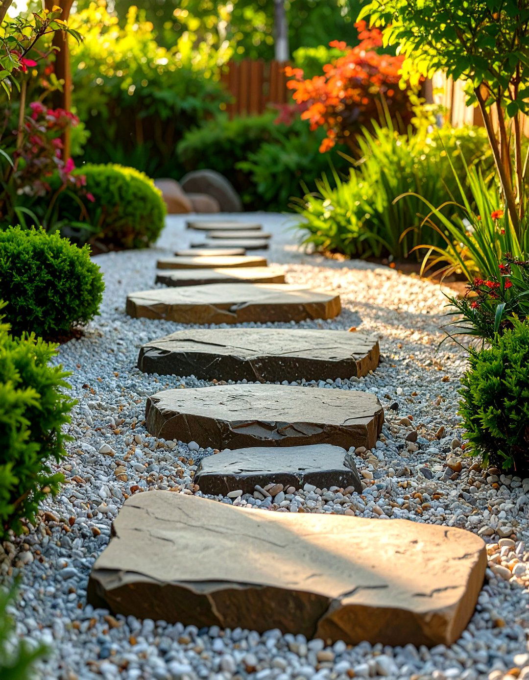 Simple Stepping Stone Path - 30 zen garden ideas on a budget