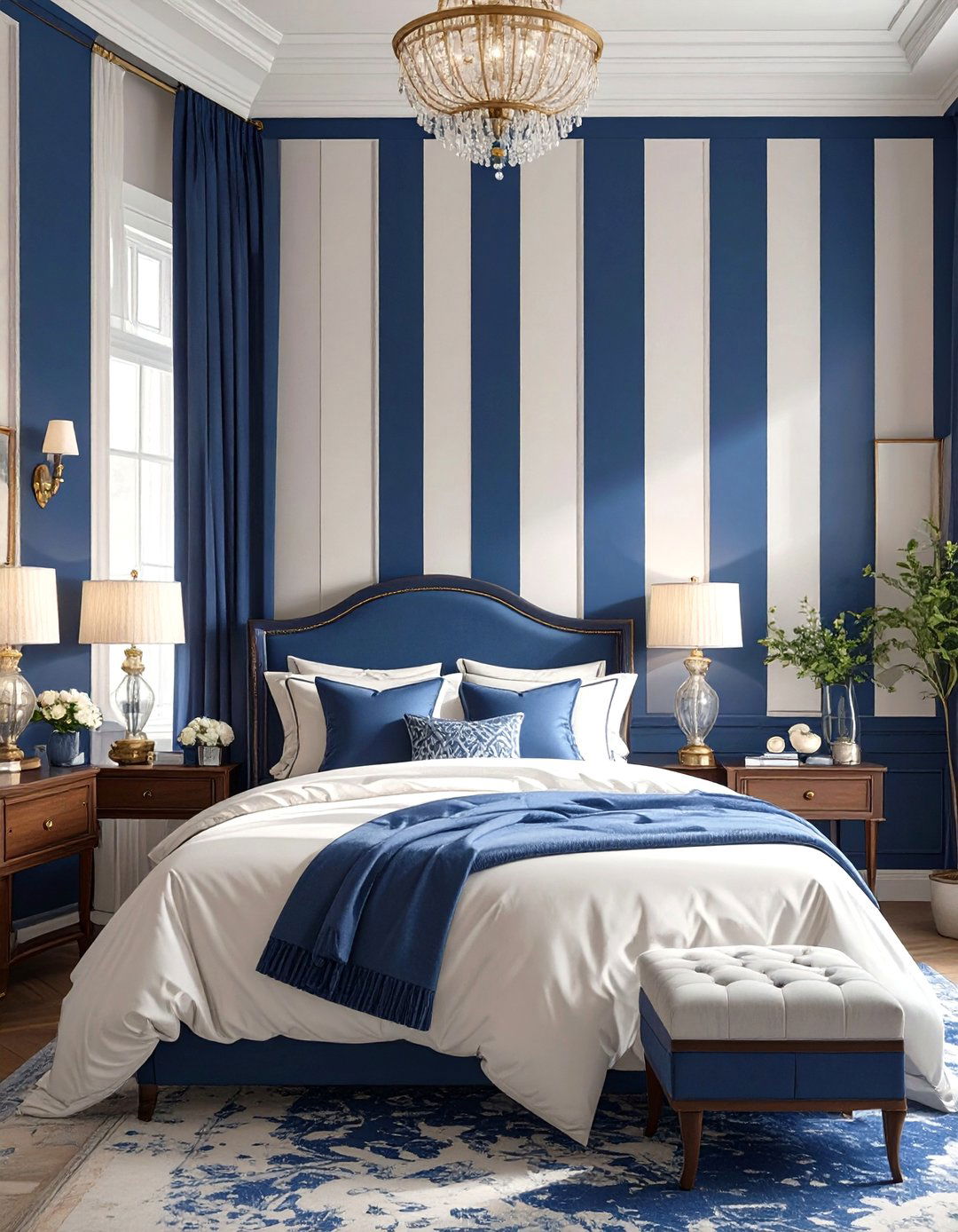 Simple Striped Wallpaper - 30 wallpaper ideas for bedroom