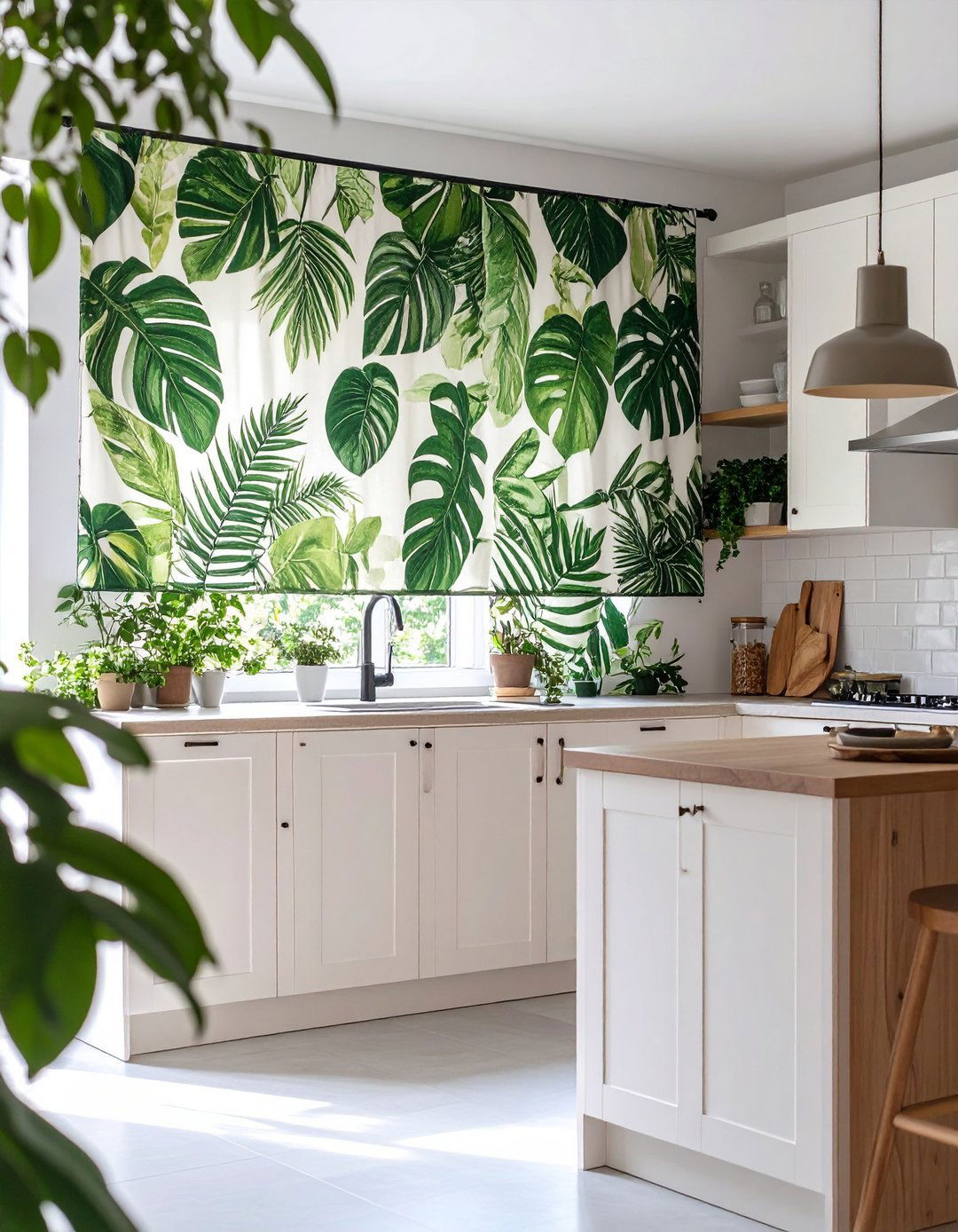 Simple Swag Kitchen Valance - 30 kitchen valance ideas