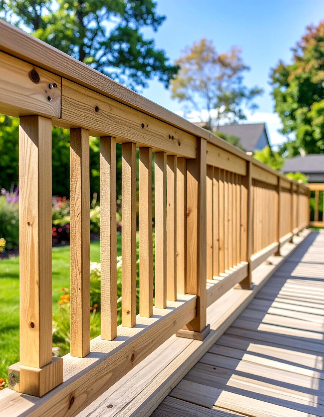 30 Wood Cheap Deck Railing Ideas for Budget Renovation - We Love Home Blog