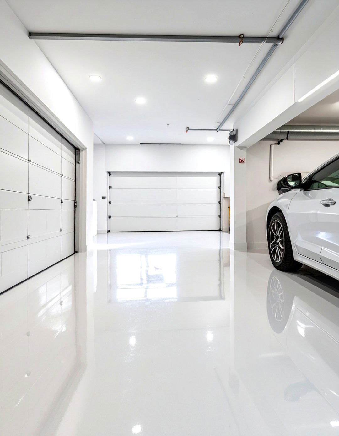 Simple White Painted Drywall - 30 cheap garage wall ideas