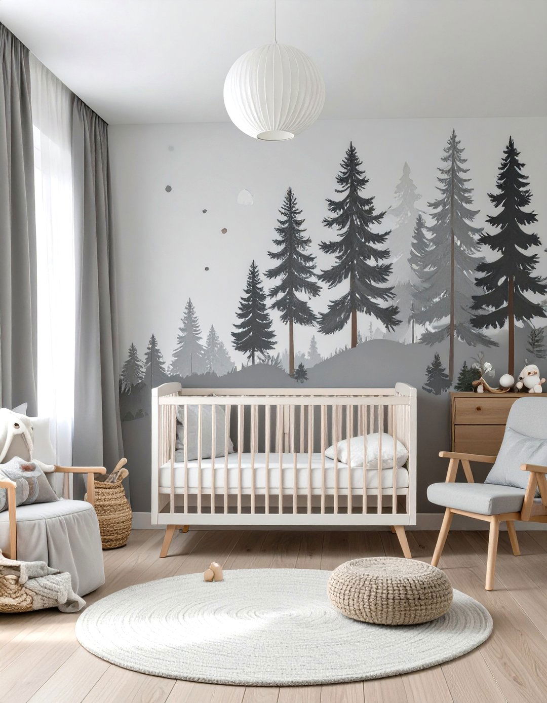 Simple and Clean Lines Nursery - 30 nursery ideas neutral