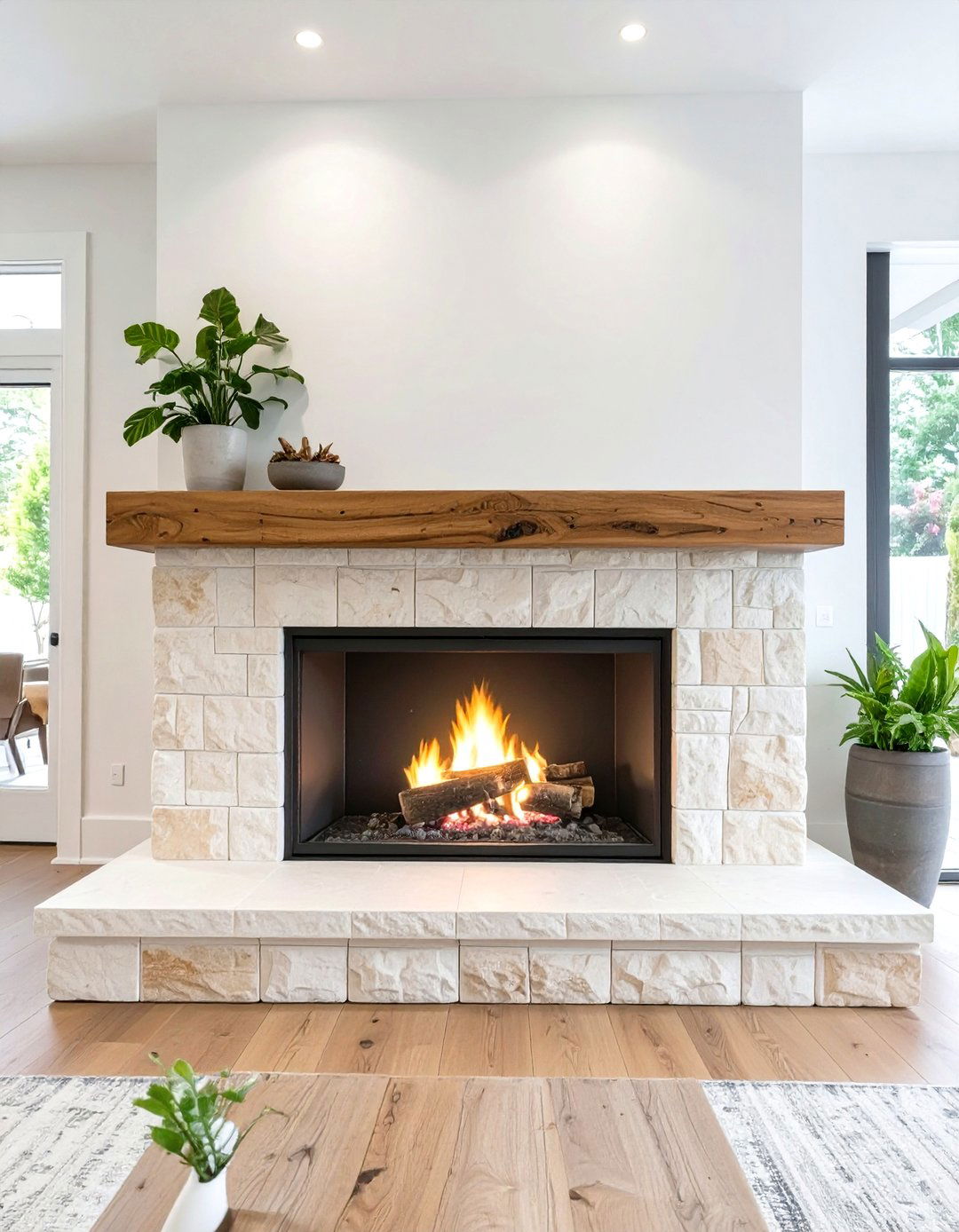 Simple and Elegant Fireplace Design - 30 transitional interior design ideas