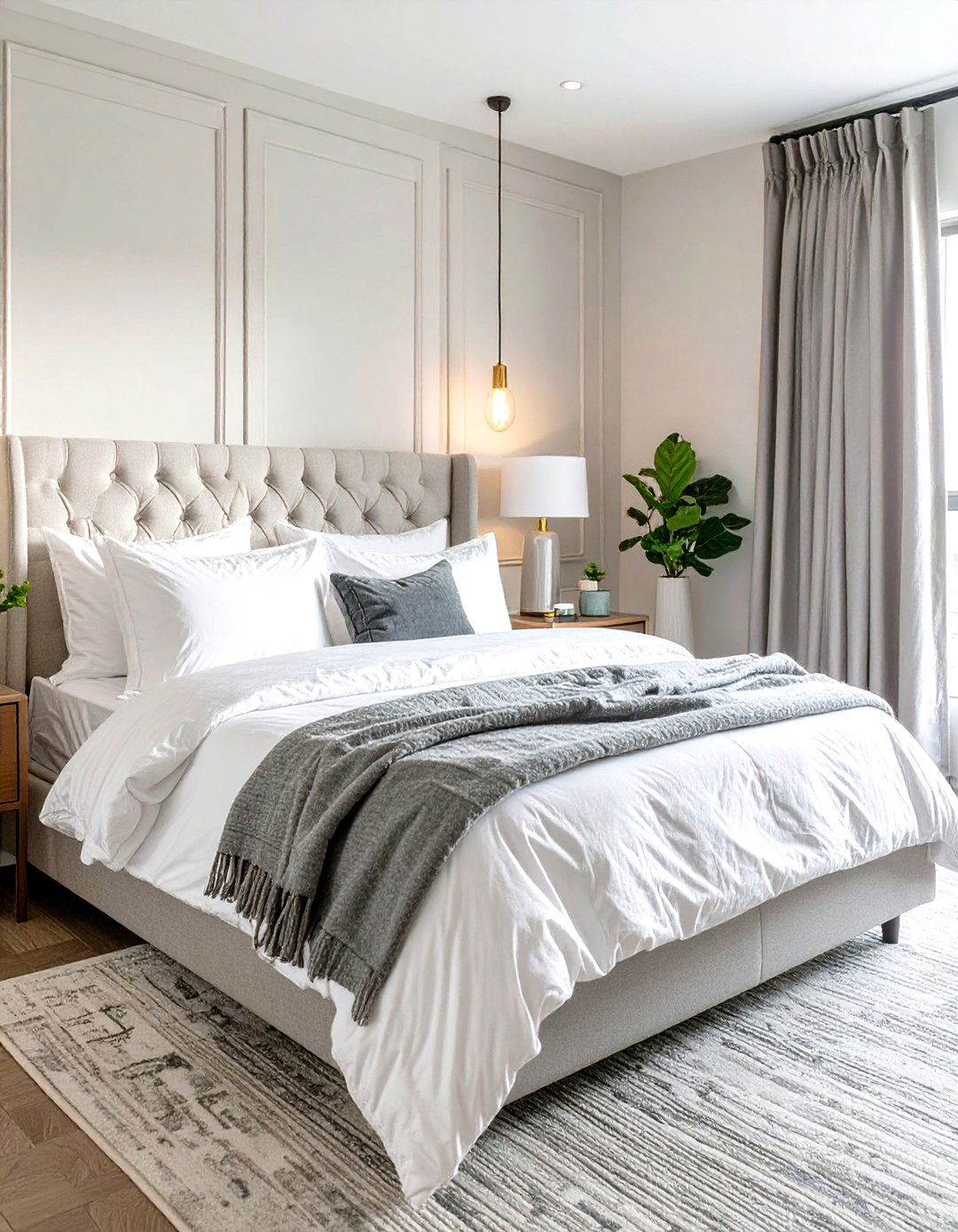 Simplicity in Bedding and Linens - 30 what is transitional interior design ideas