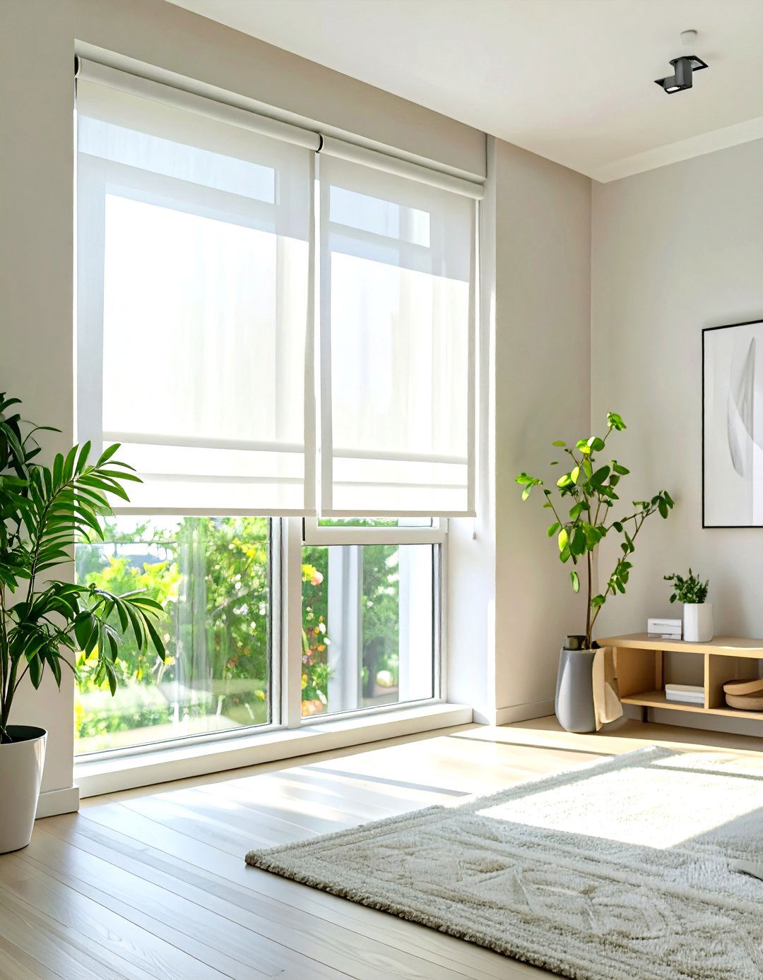 Simplicity in Window Treatments - 30 zen interior design ideas