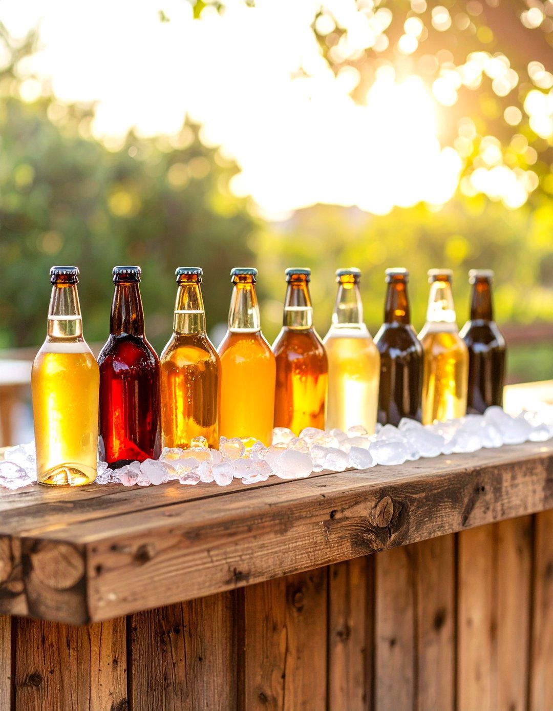 Simplified Bar with Beer and Wine Only - 30 outdoor wedding ideas on a budget