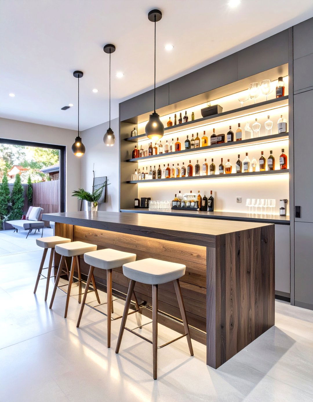 Single Car Garage Bar and Lounge Conversion - 30 single car garage conversion ideas