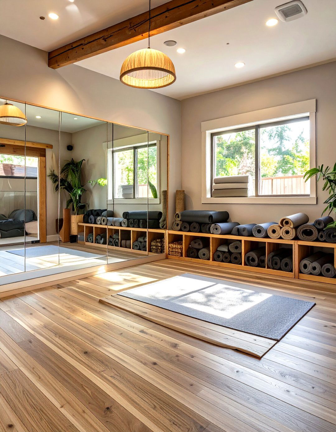 Single Car Garage Yoga and Meditation Studio Conversion - 30 single car garage conversion ideas