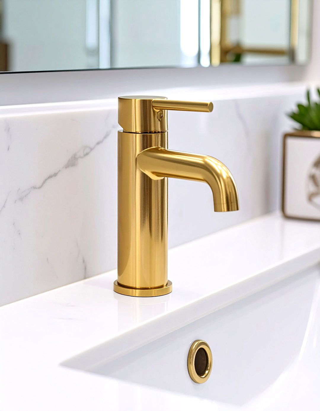 Single Handle Faucets for Simplicity - 30 small modern bathroom ideas