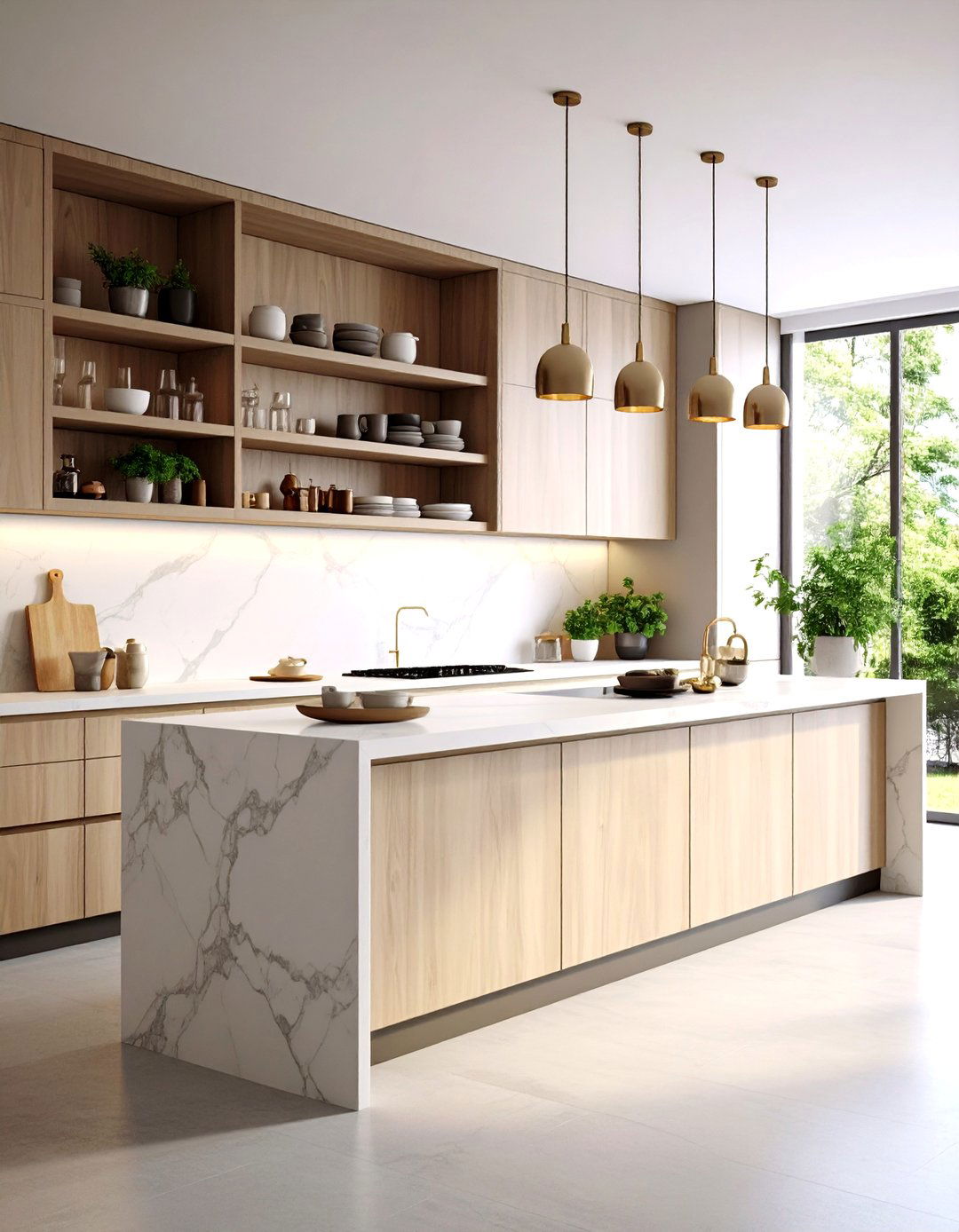Single Open Shelf Kitchen Design - 30 kitchen cabinet trends