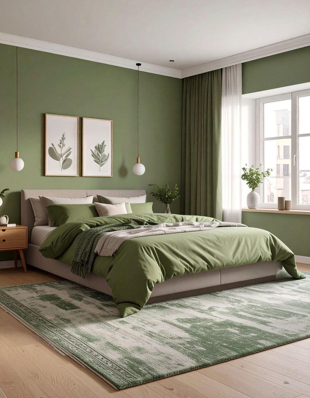 Single Palette Bedroom - 30 apartment bedroom ideas