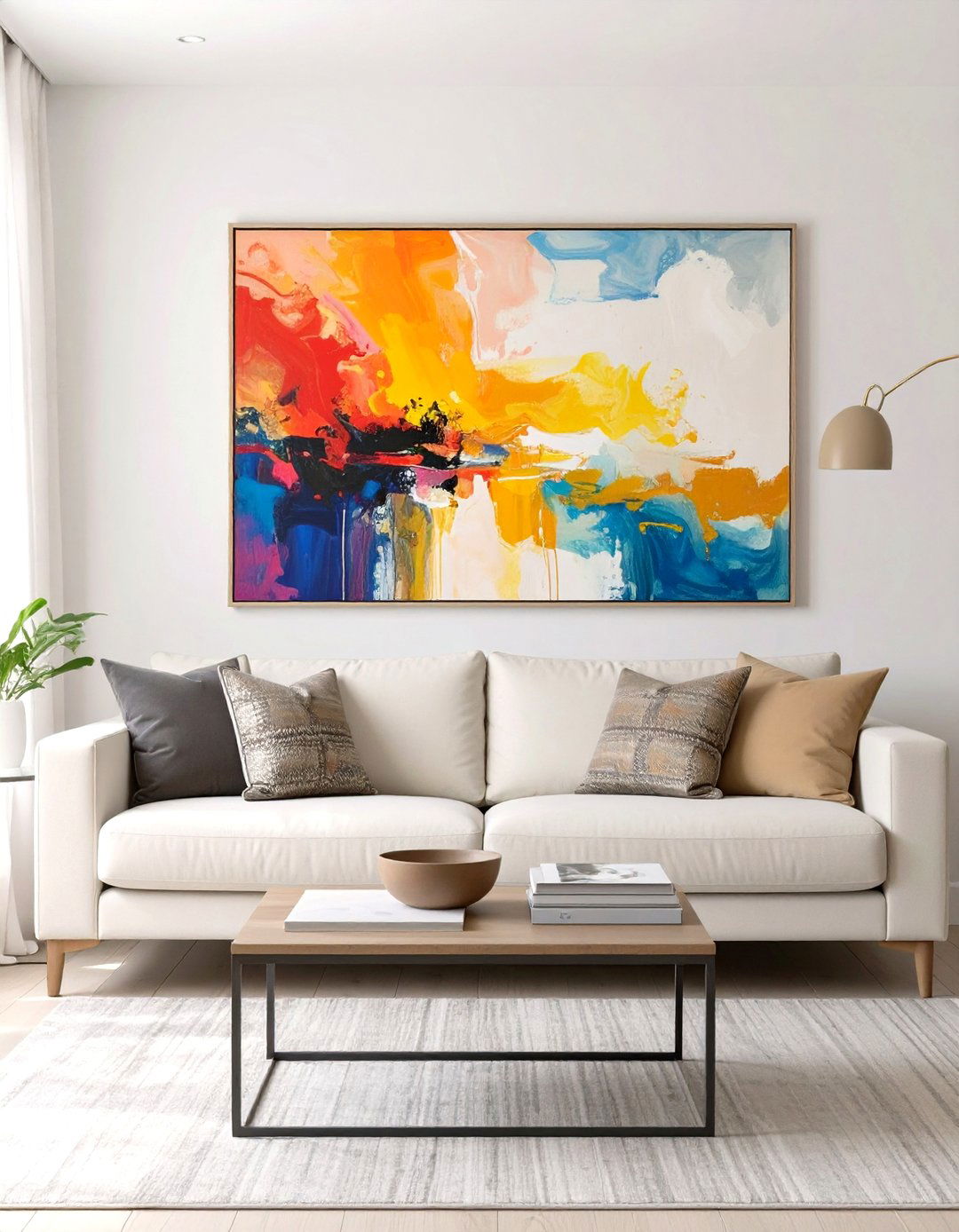Single Statement Piece Small Living Room - 30 modern small modern living room design ideas