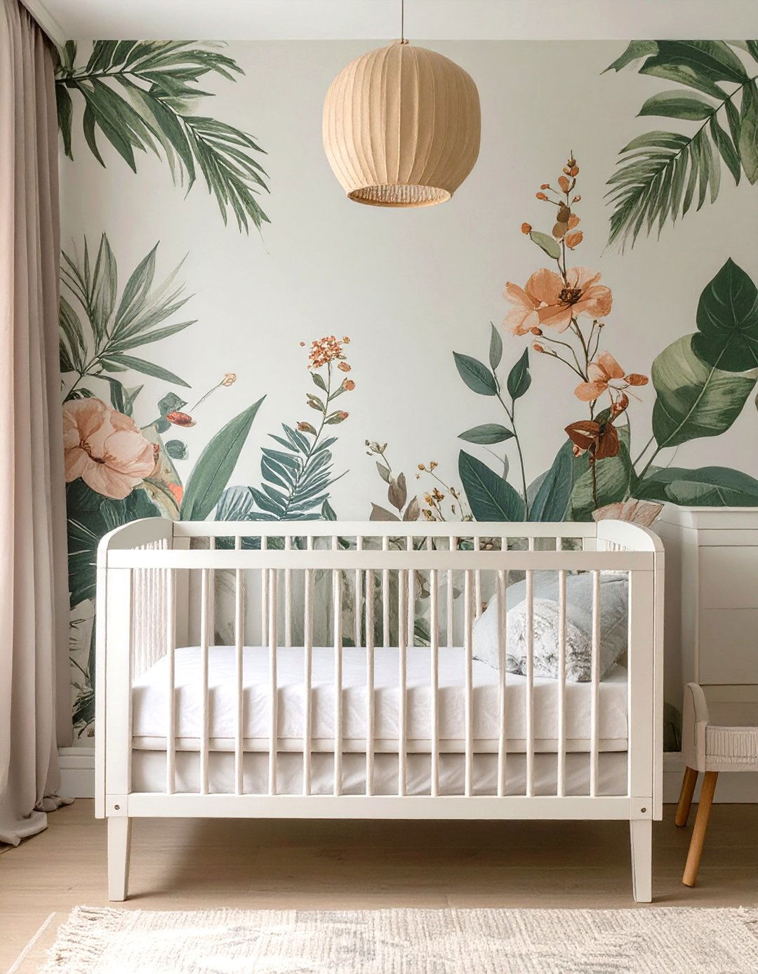 Single Statement Wall Nursery - 30 small nursery ideas