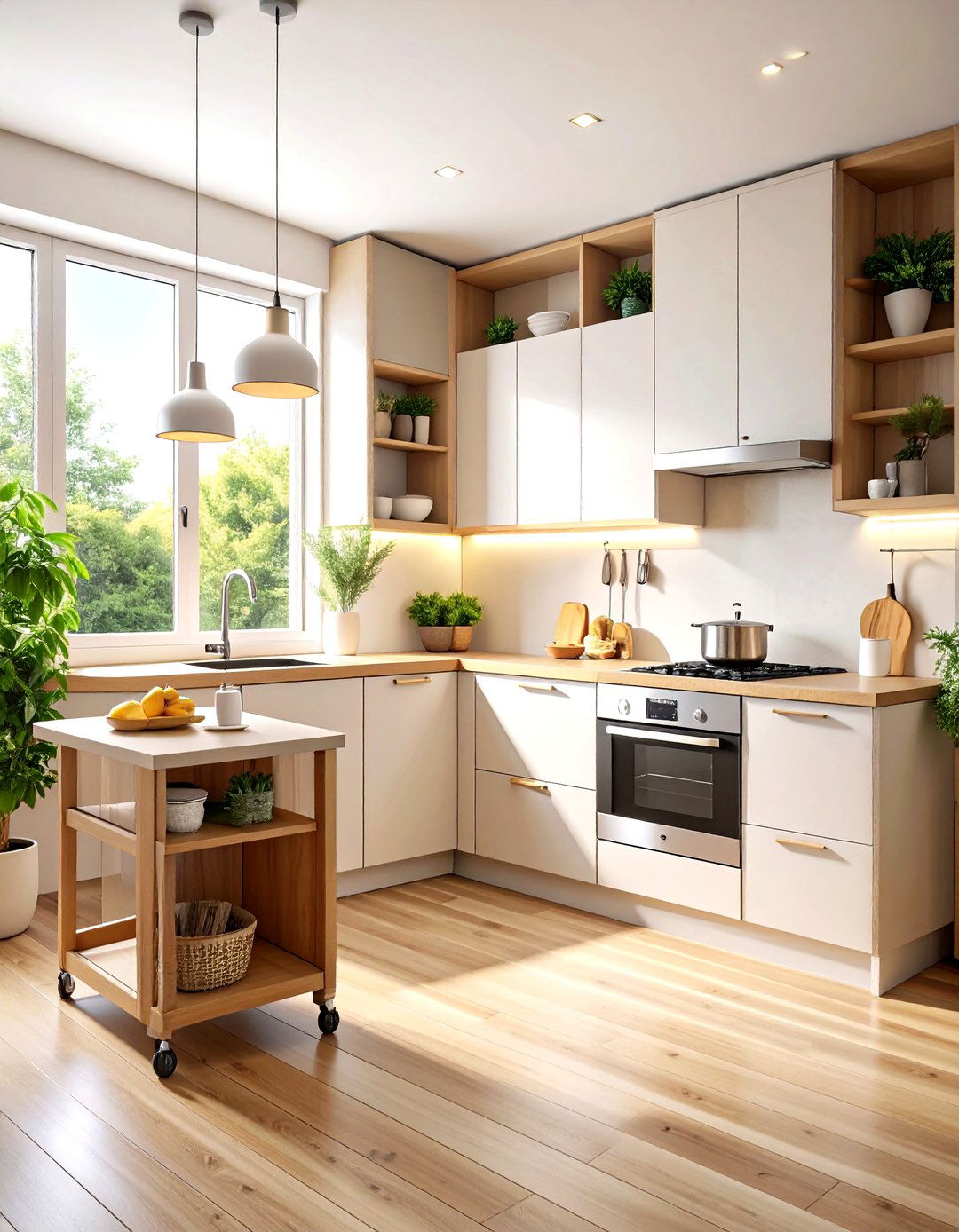 Single Wall Efficiency Kitchen - 30 kitchen redo ideas