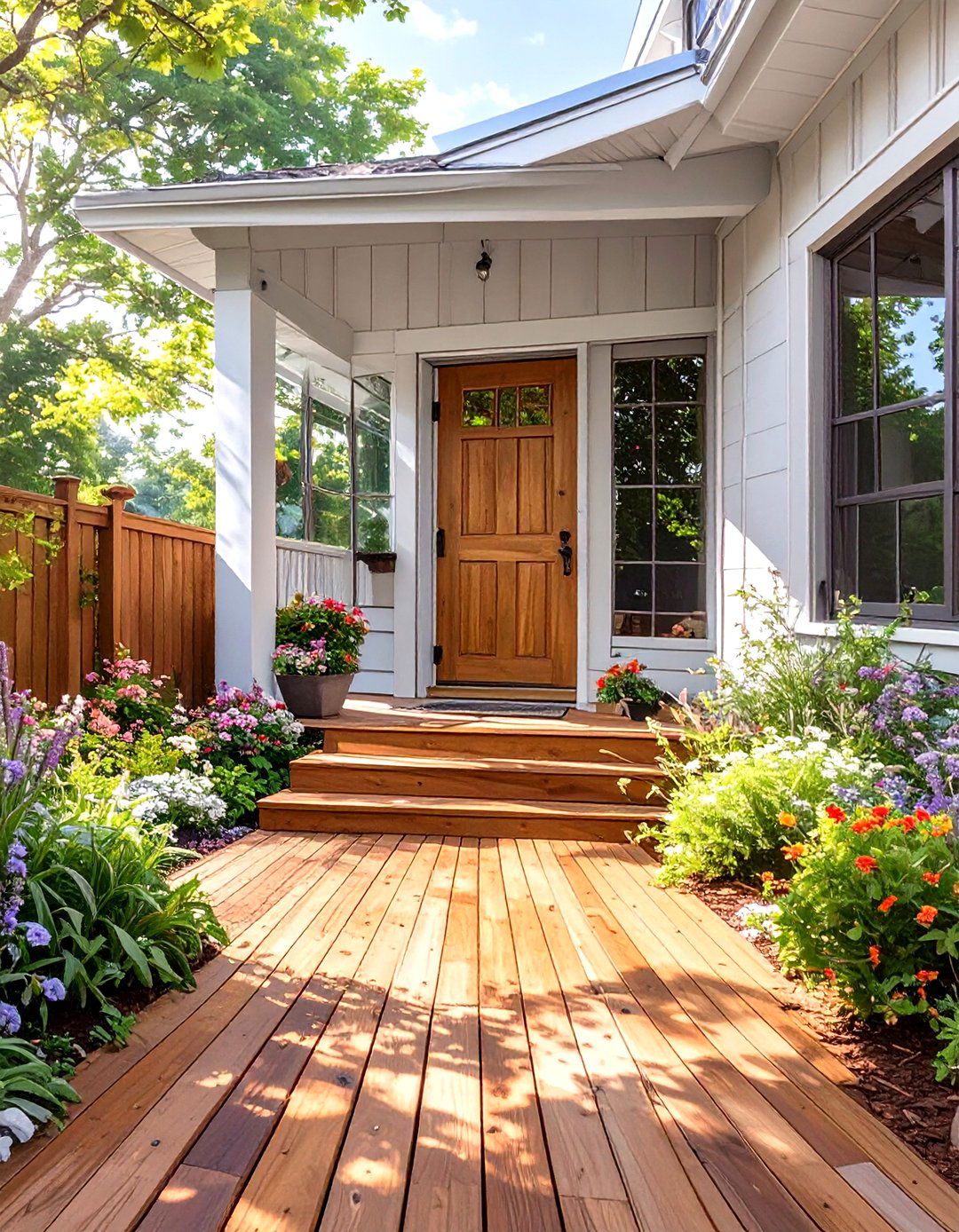 Skirting with Integrated Storage Doors - 30 deck skirting ideas