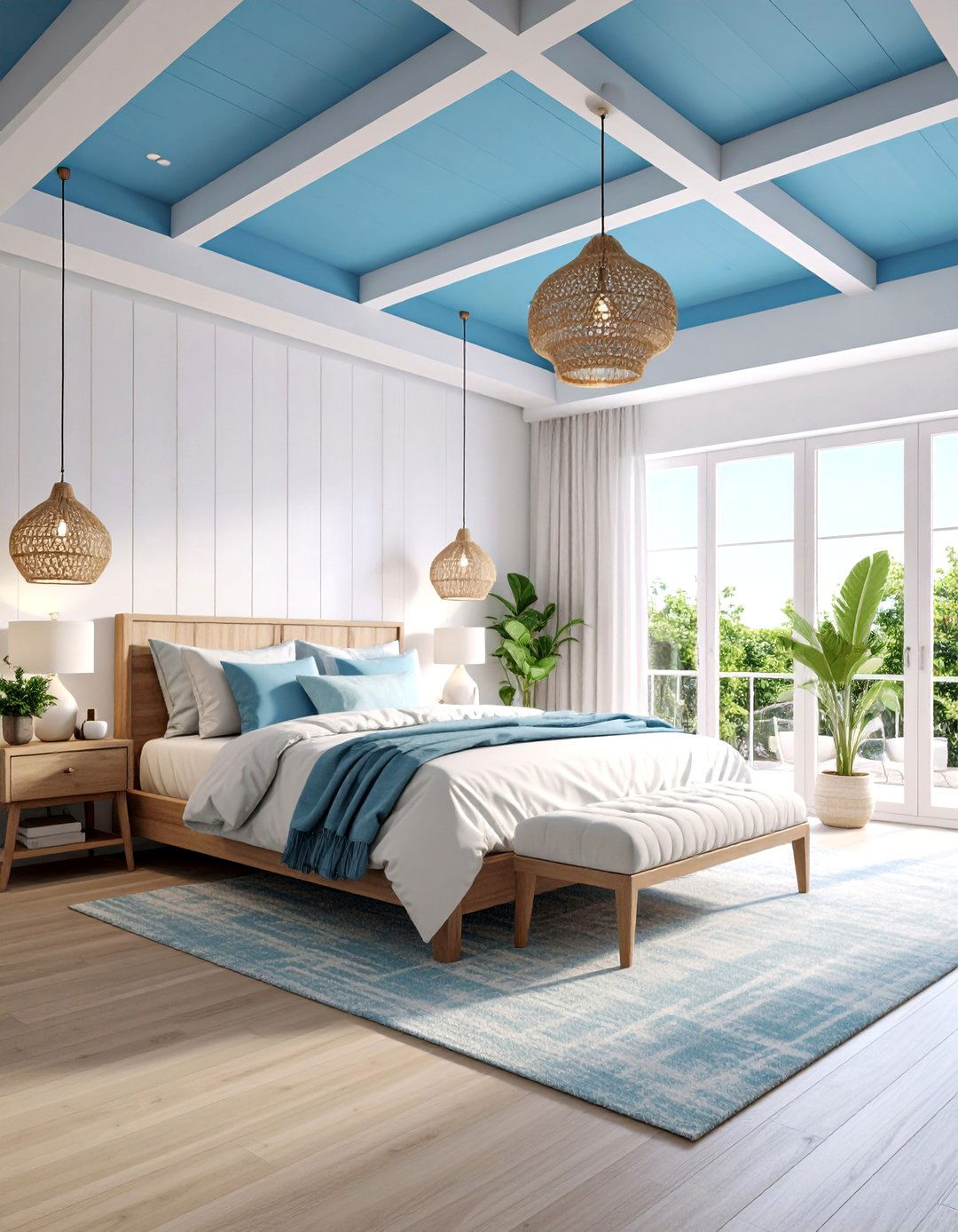 Sky Blue Ceiling Accent - 30 2025 paint color trends