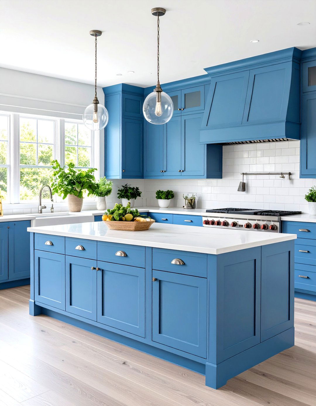 Sky Blue Kitchen Cabinets - 30 kitchen cabinets paint ideas