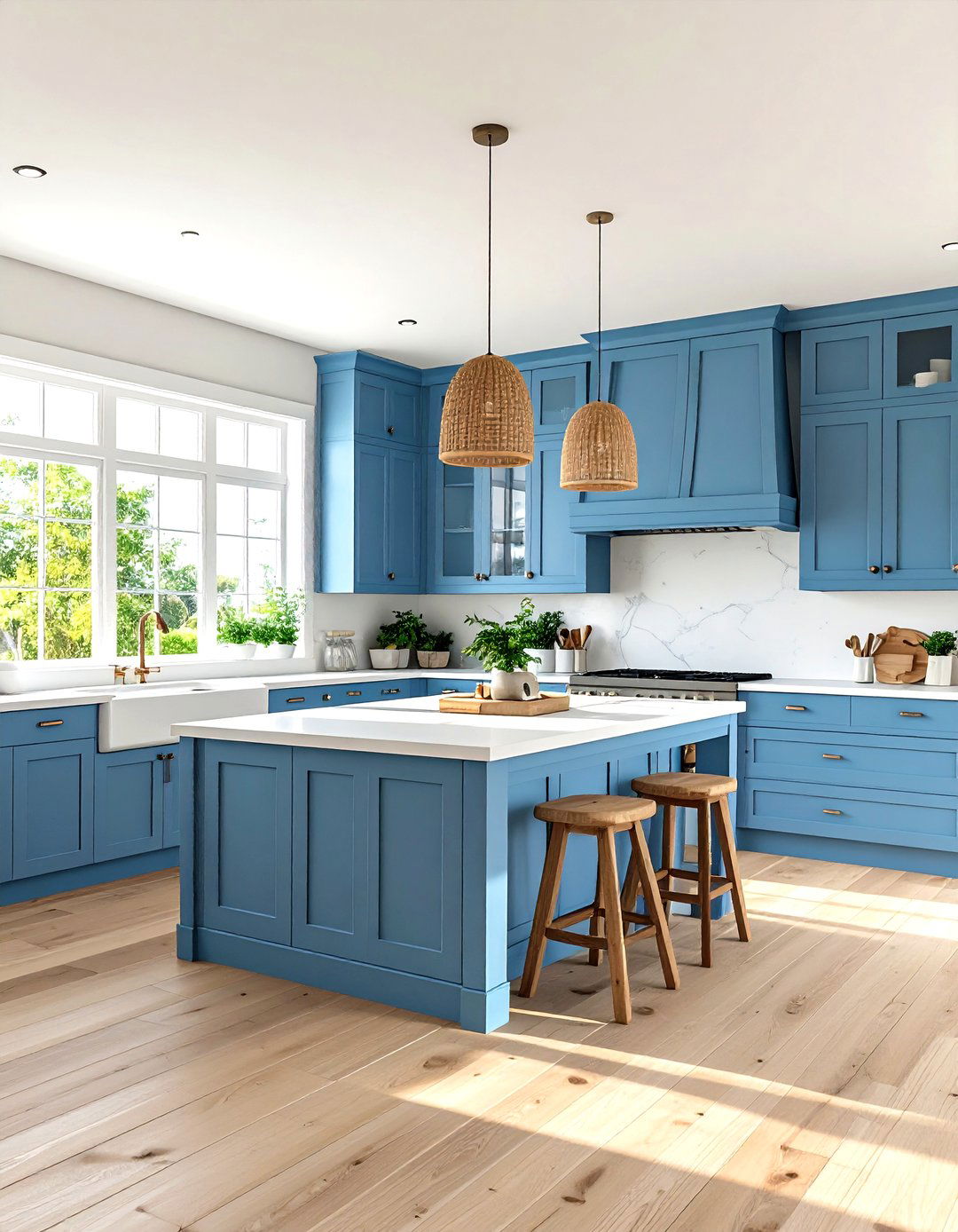 Sky Blue Kitchen Cabinets - 30 kitchen cabinet color ideas
