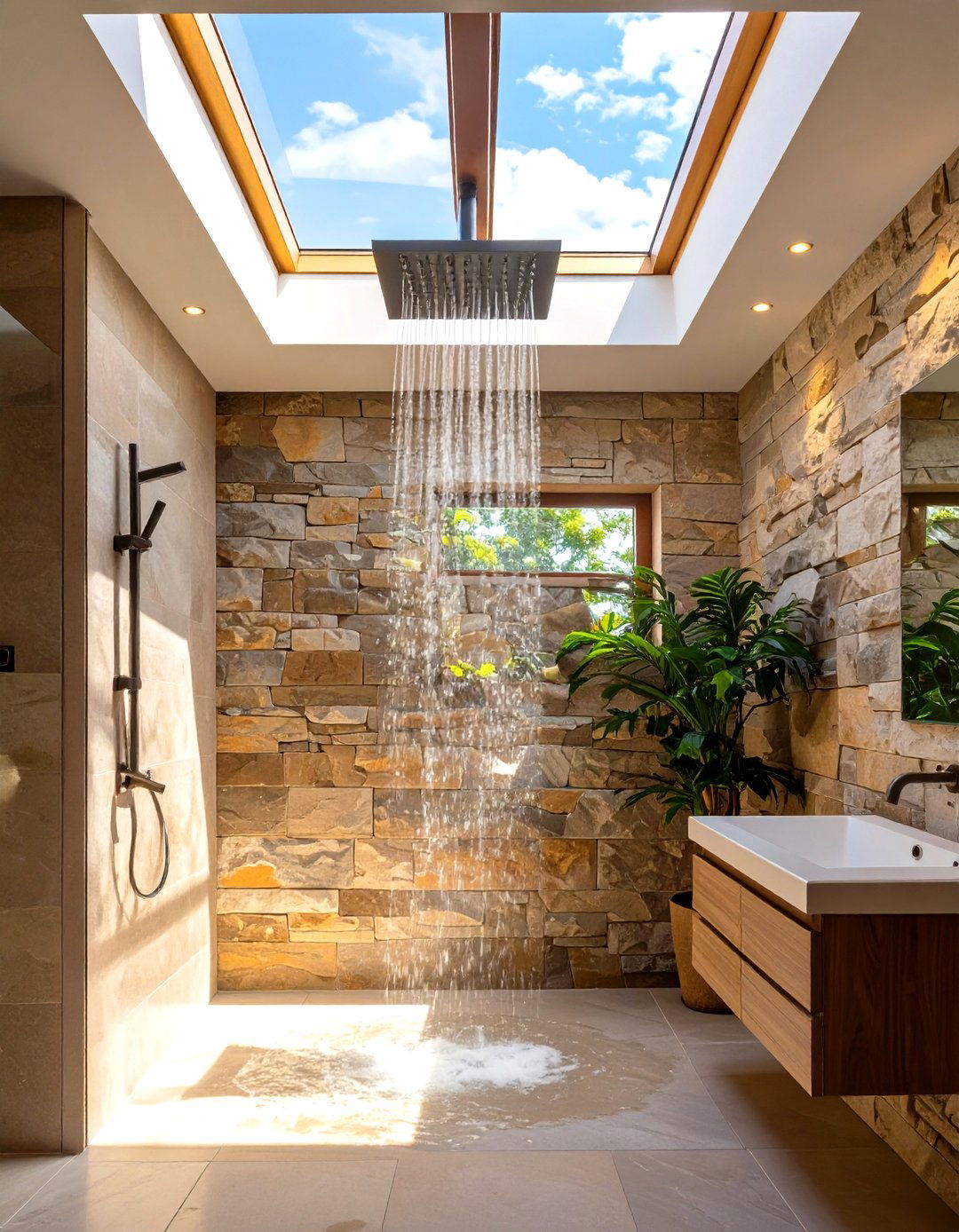 Skylight Window in Shower - 30 window in shower ideas