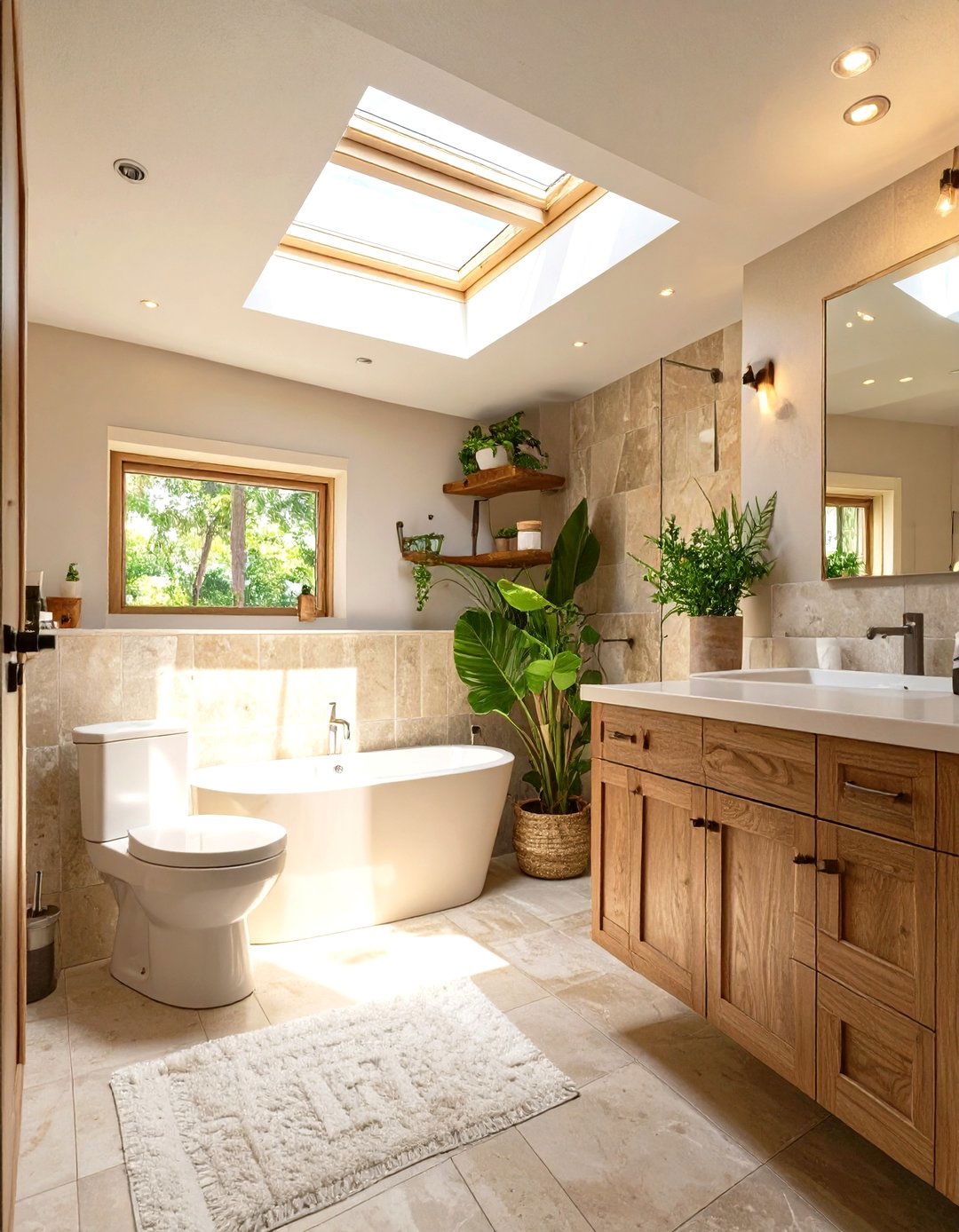 Skylight or Sun Tunnel Installation - 30 small basement bathroom ideas