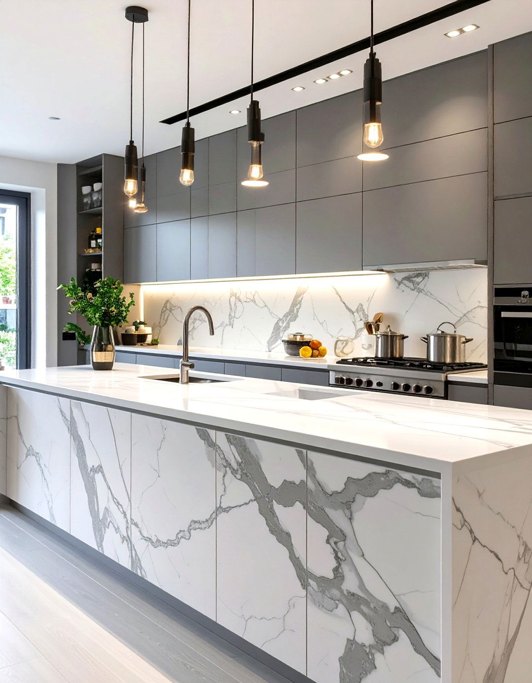 Slab Backsplash Kitchen Renovation - 30 what are the top kitchen renovation trends ideas